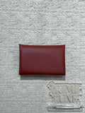 [New] Hermès Calvi verso card holder Rouge Venitien/Rose Texas  Epsom