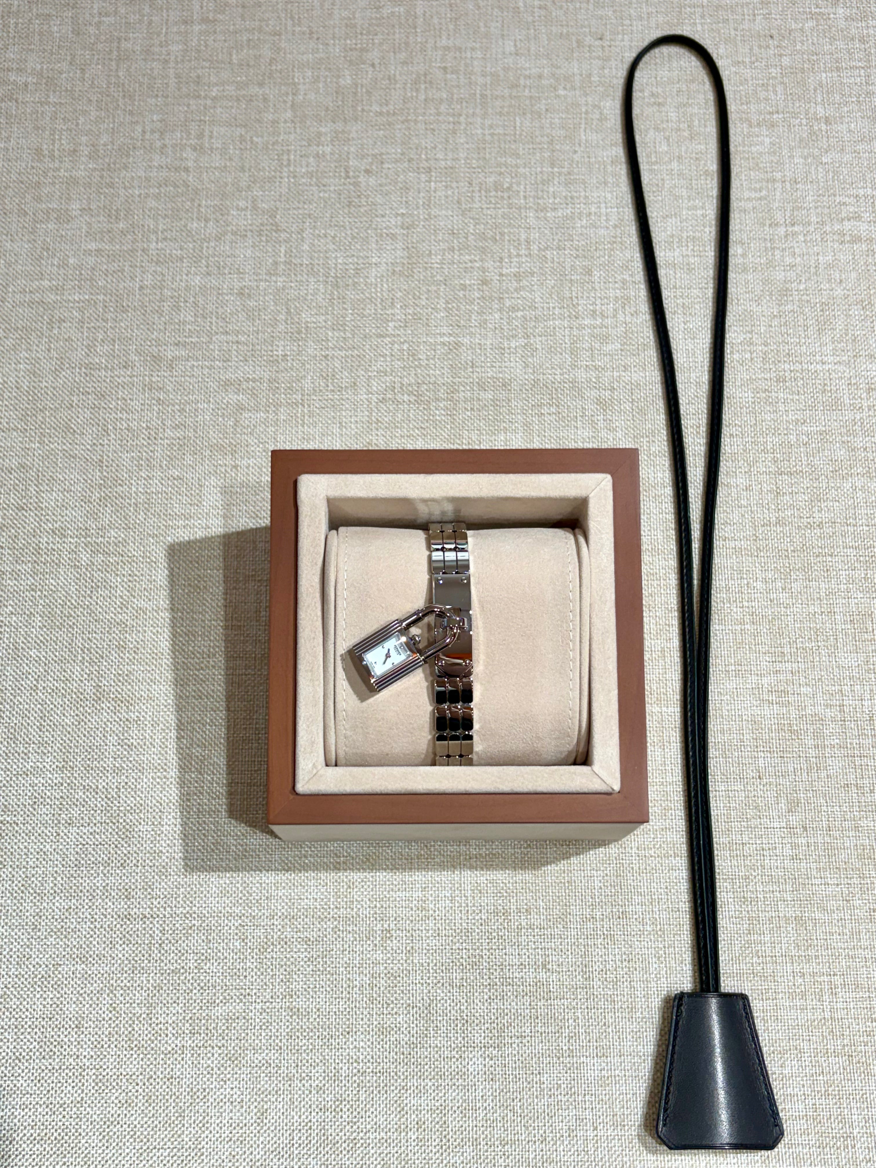 [New] Hermès Kelly Steel Watch, Mini Model, 16mm