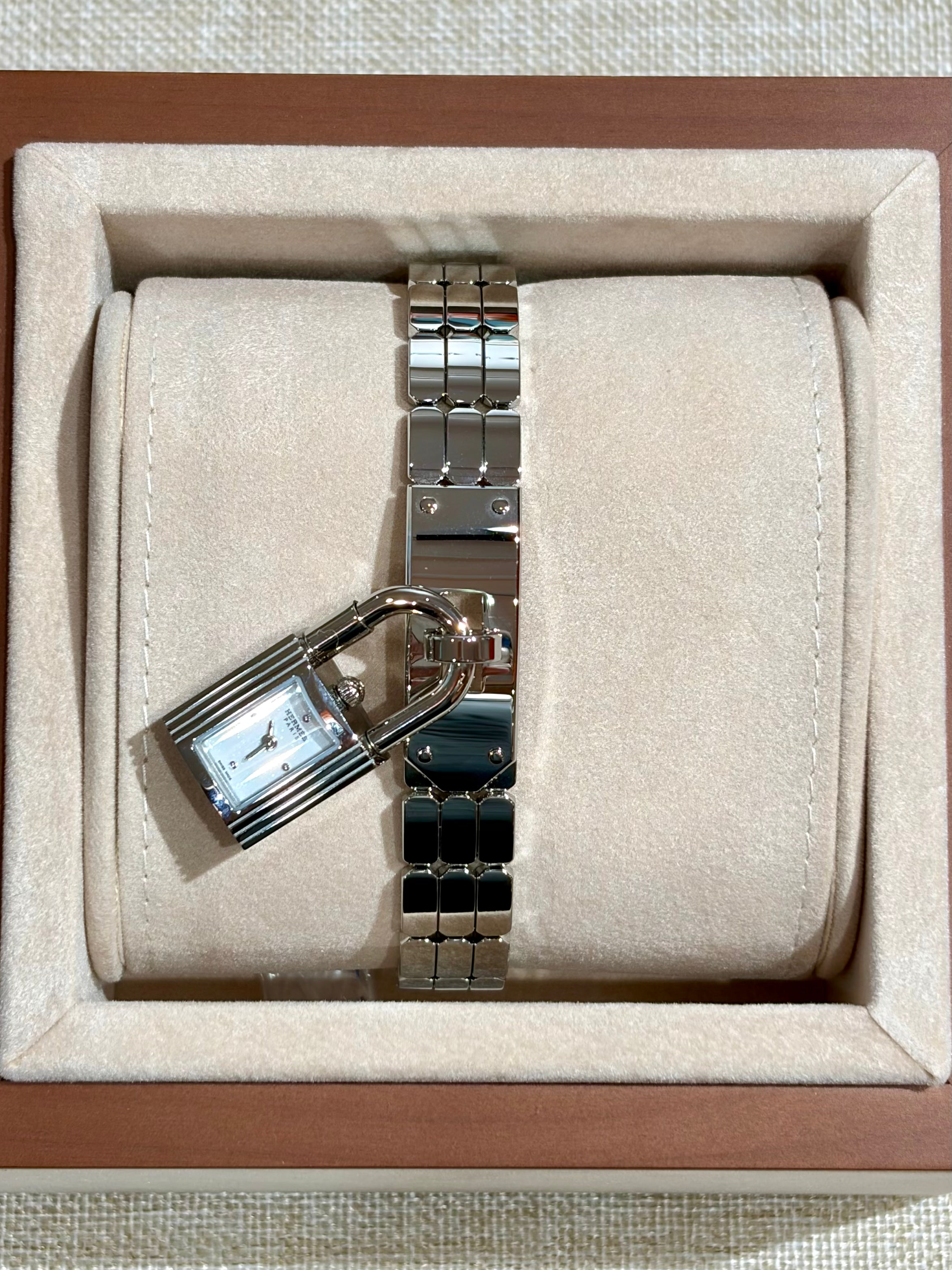 [New] Hermès Kelly Steel Watch, Mini Model, 16mm