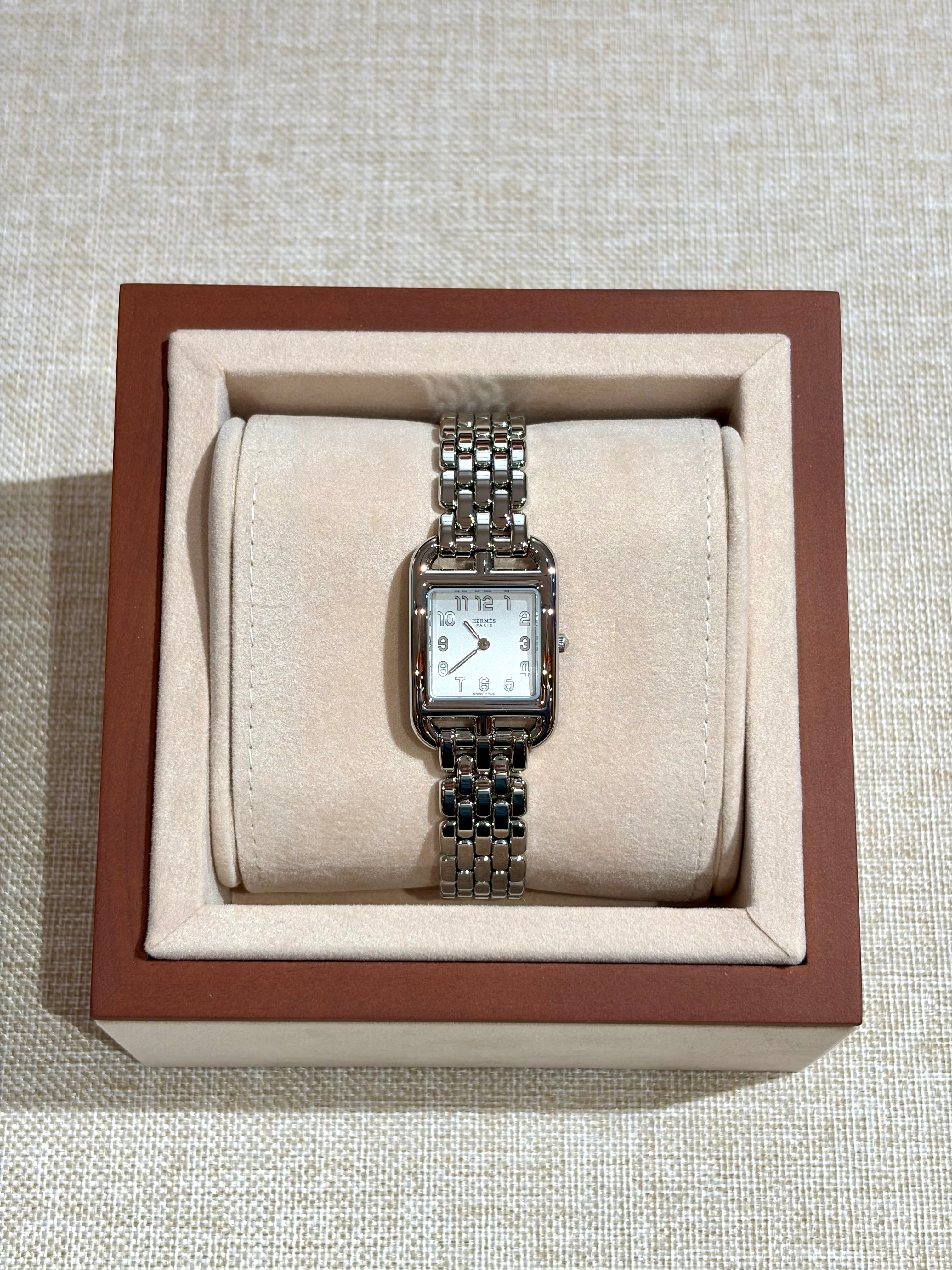[New] Hermès Cape Cod Steel Watch ,Small Model,  31mm