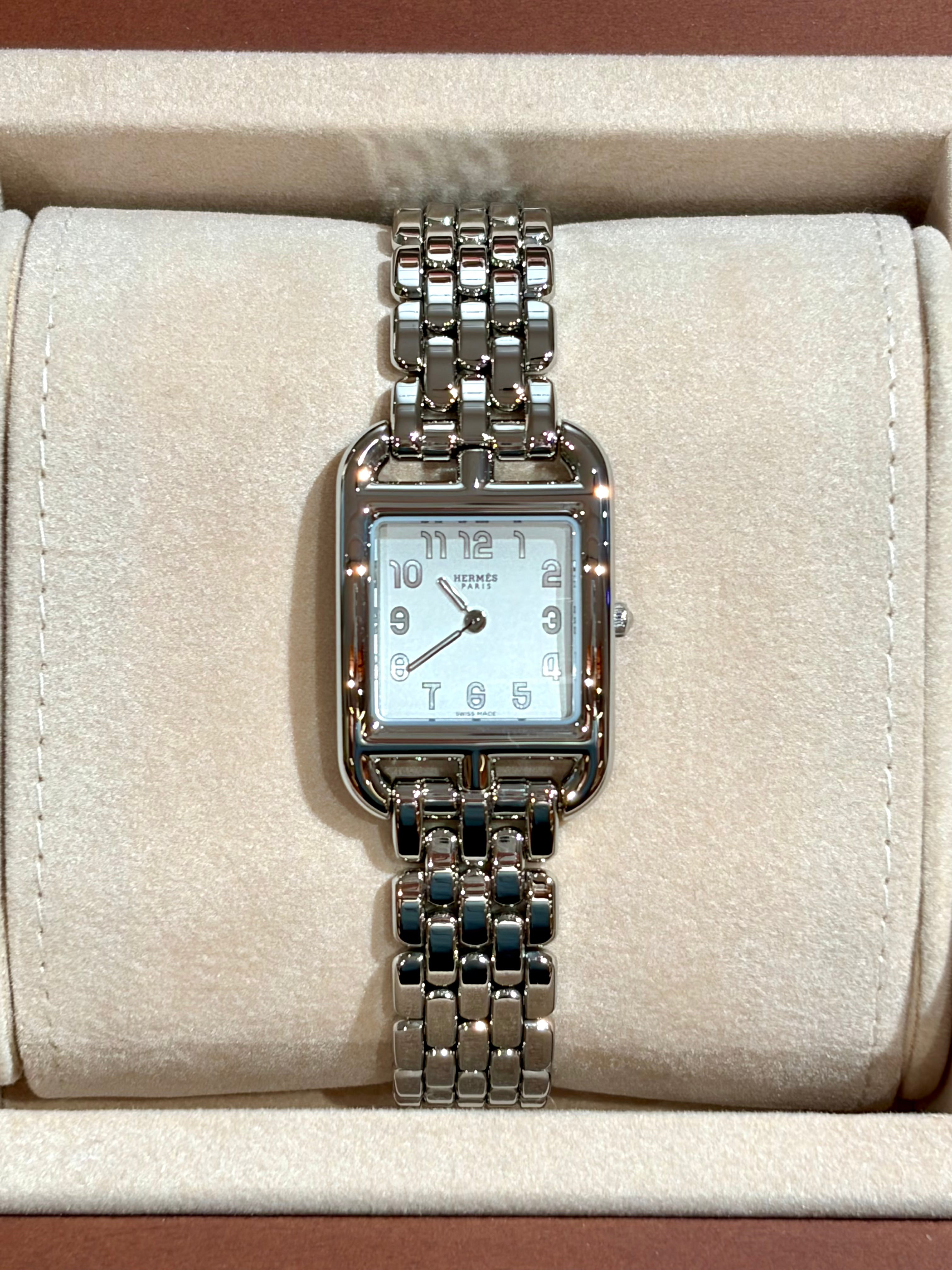 [New] Hermès Cape Cod Steel Watch ,Small Model,  31mm