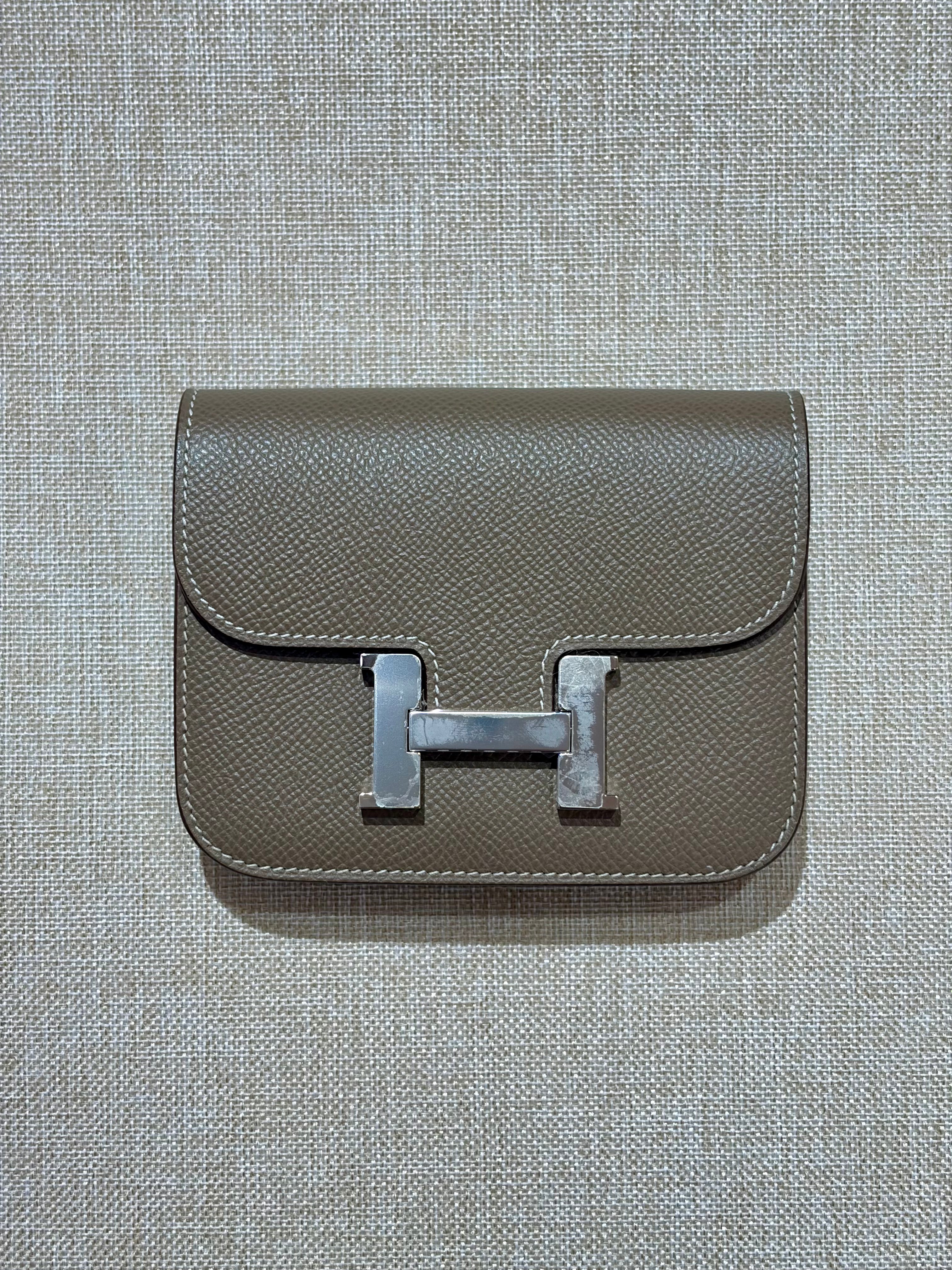 [Preloved] Hermès Constance Slim Etoupe Epsom CK
