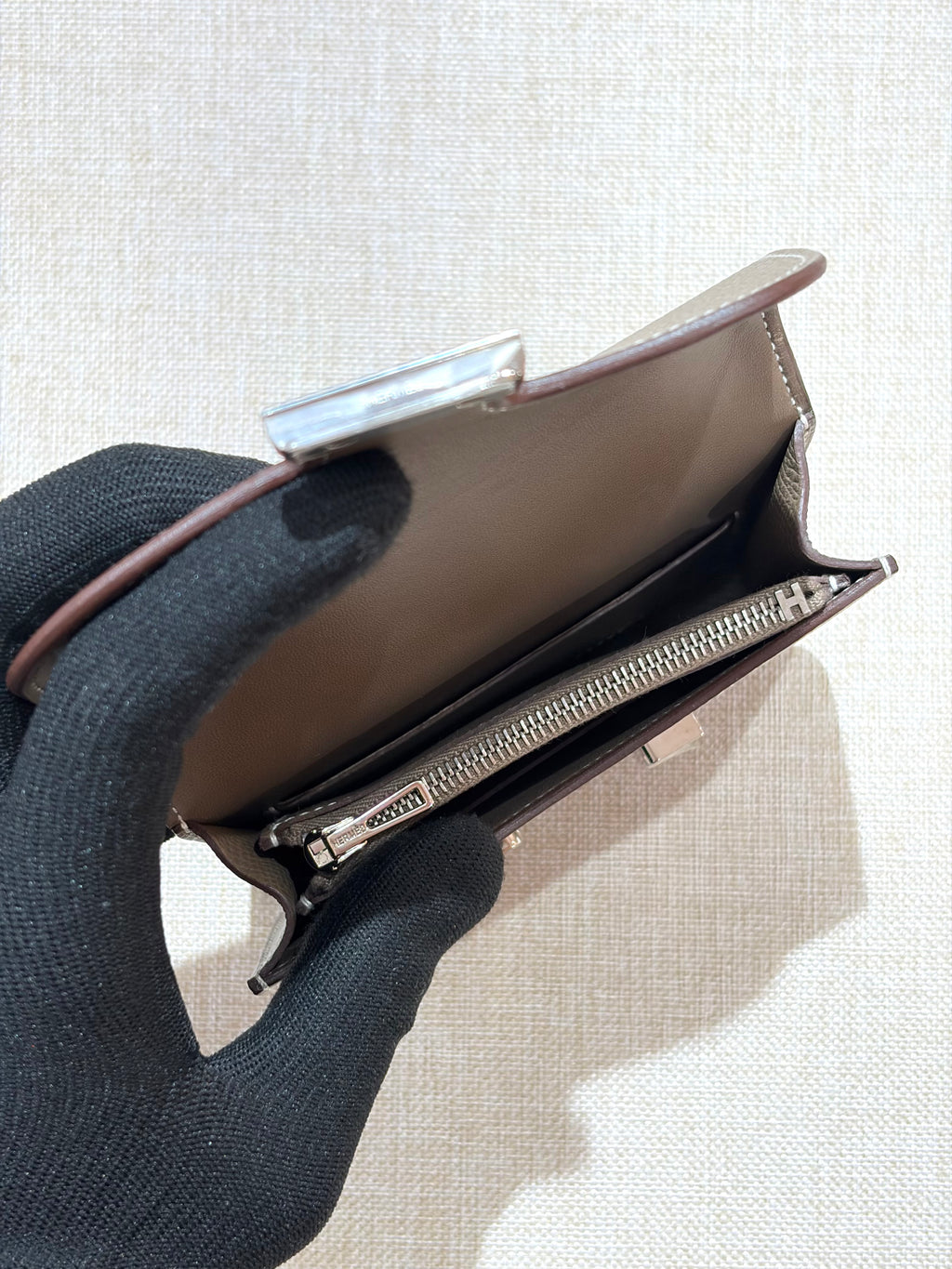 [Preloved] Hermès Constance Slim Etoupe Epsom CK
