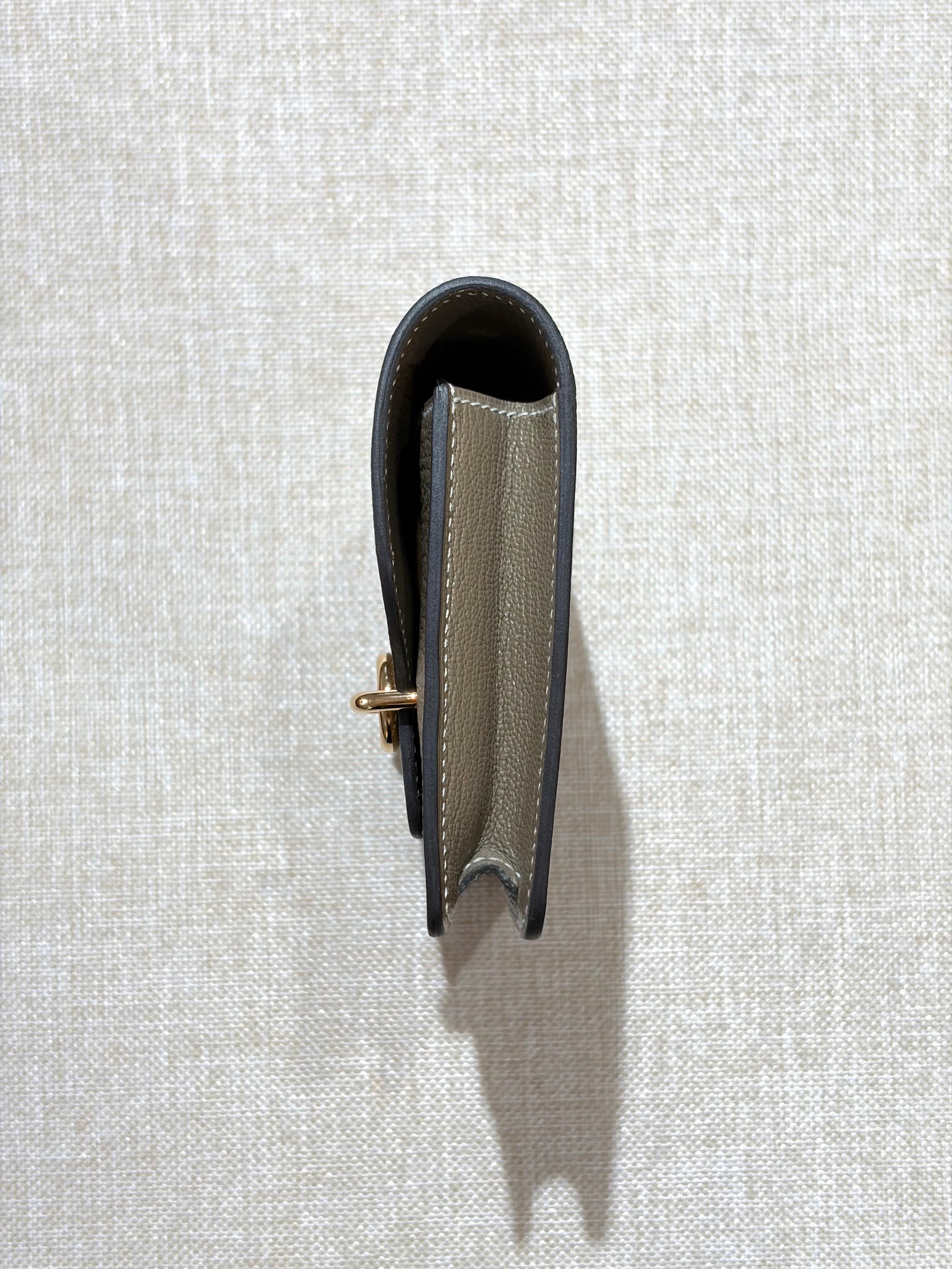 [Preloved] Hermès Roulis Slim Etoupe Mysore Rose gold
