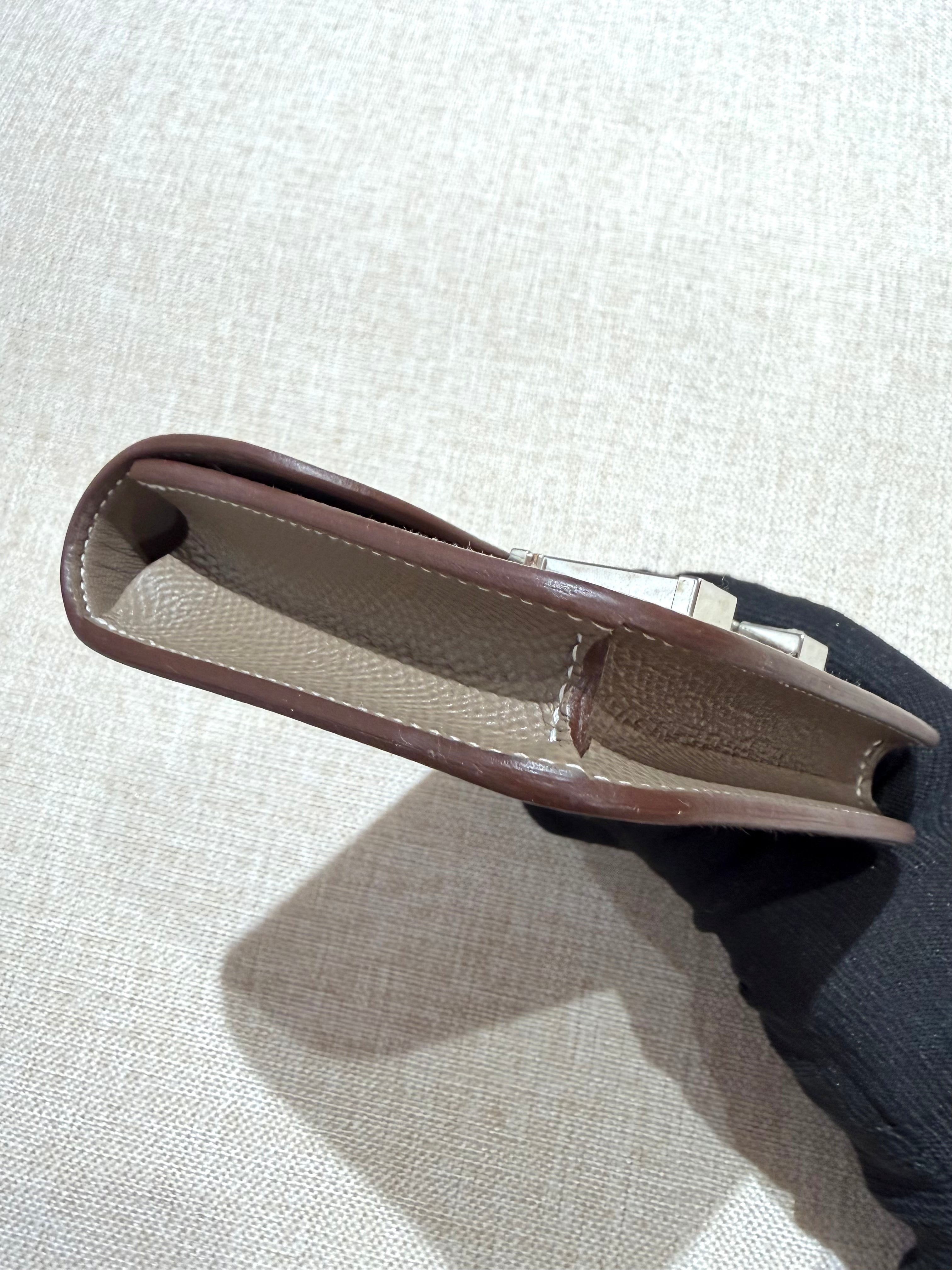 [Preloved] Hermès Constance Slim Etoupe Epsom CK