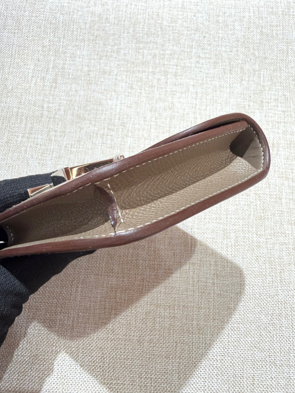 [Preloved] Hermès Constance Slim Etoupe Epsom CK