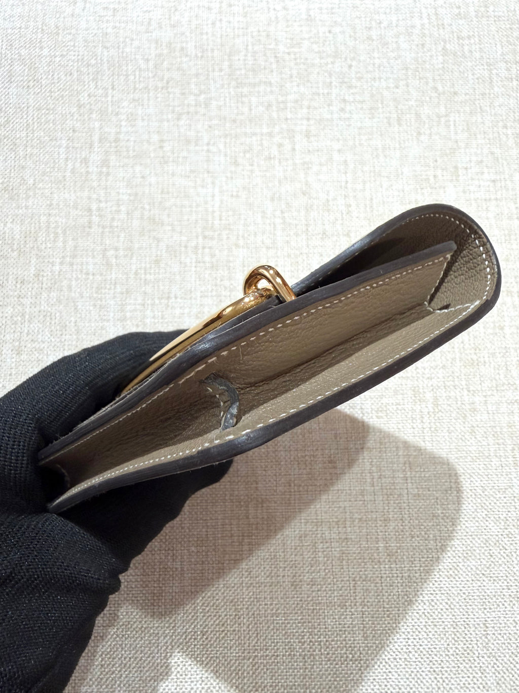 [Preloved] Hermès Roulis Slim Etoupe Mysore Rose gold