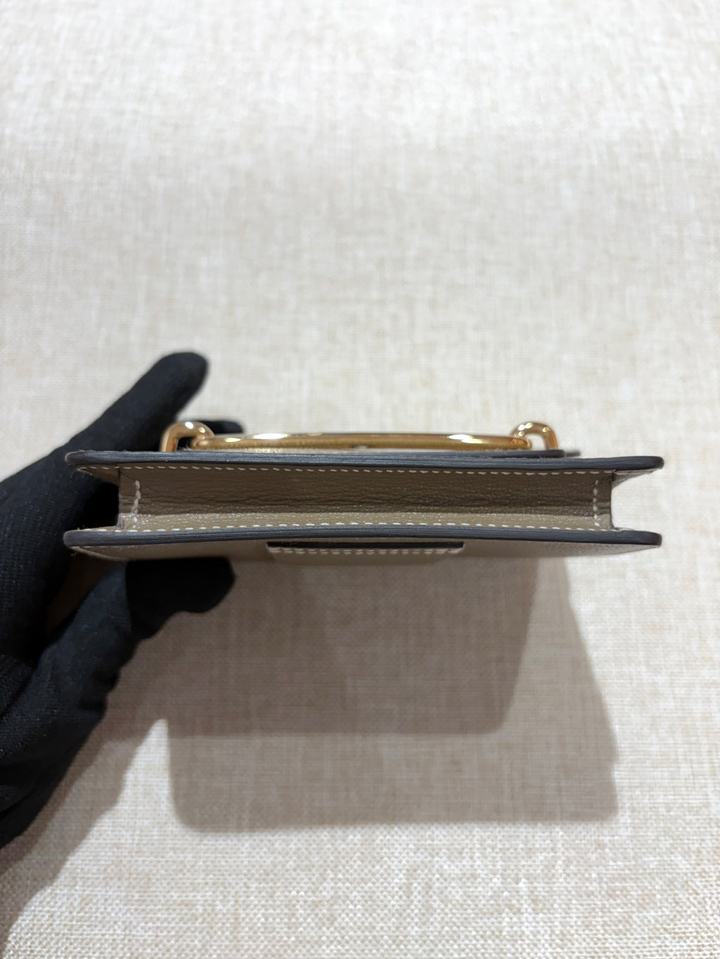 [Preloved] Hermès Roulis Slim Etoupe Mysore Rose gold