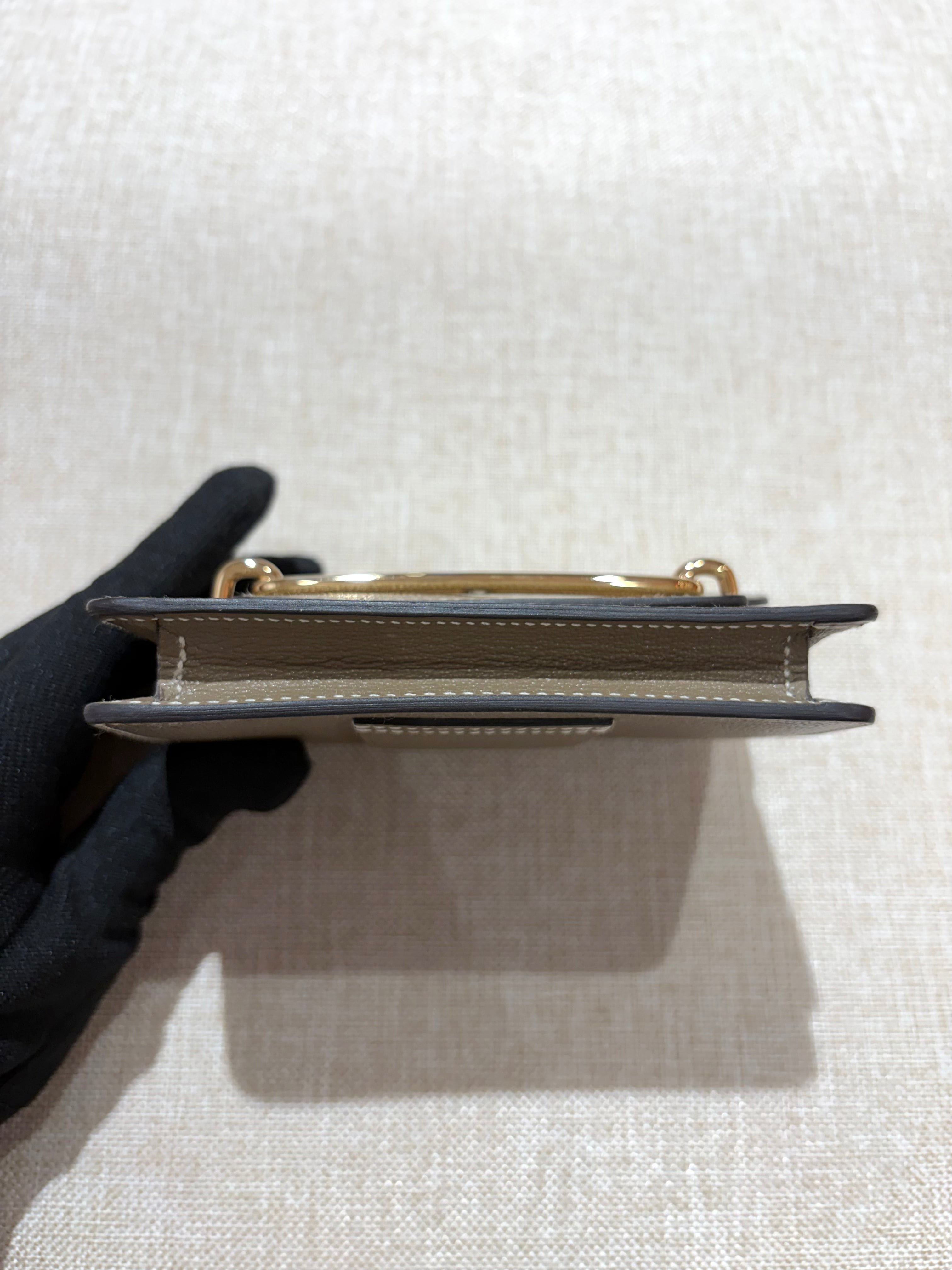 [Preloved] Hermès Roulis Slim Etoupe Mysore Rose gold