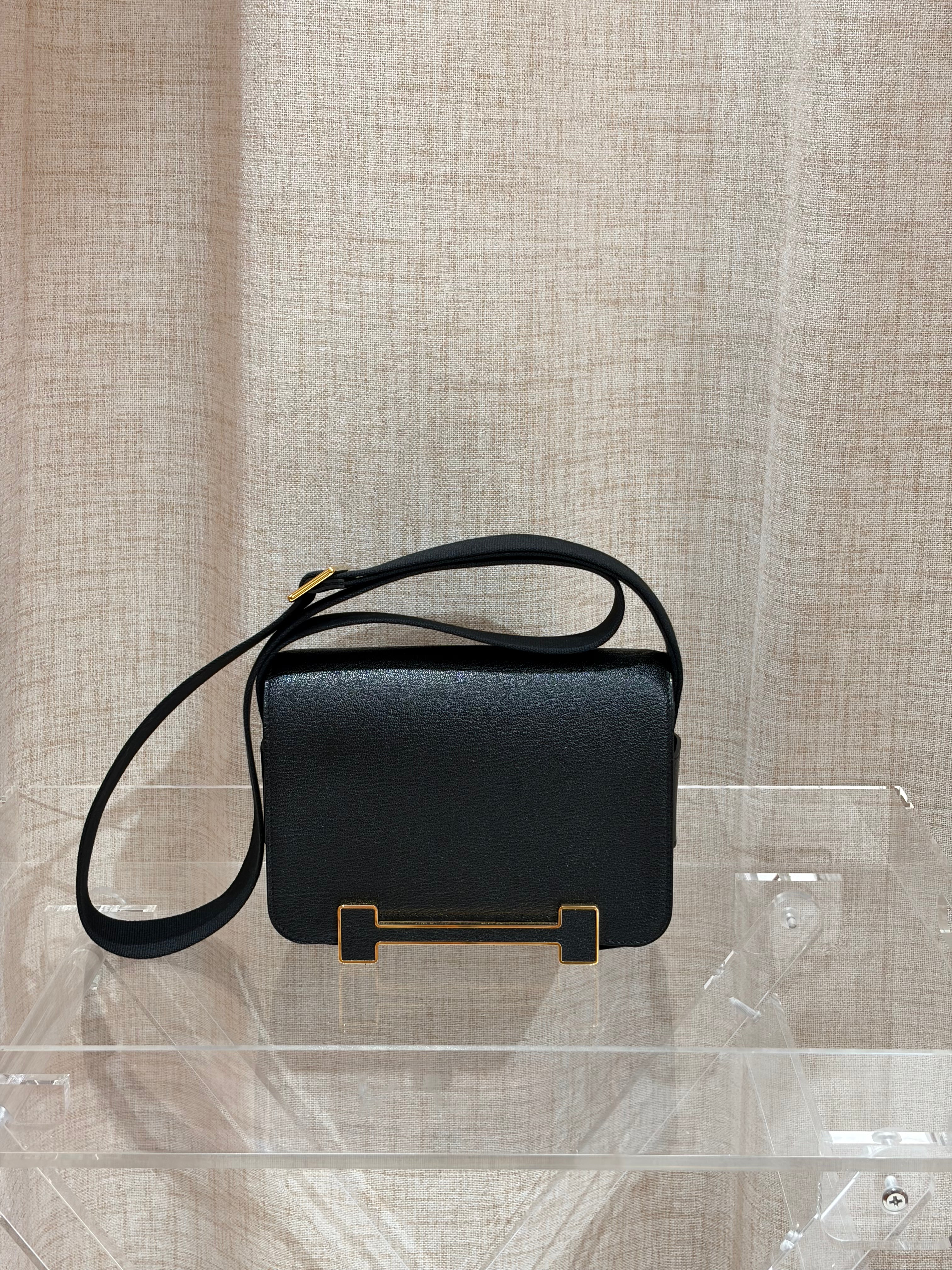 [New] Hermès Geta Black Mysore CC