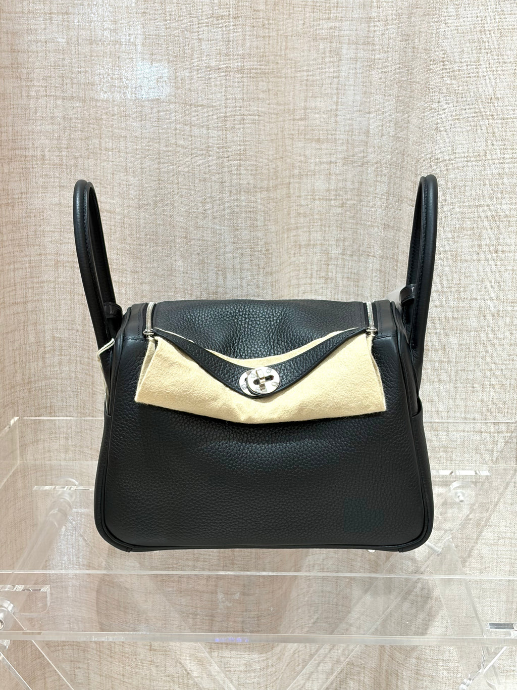 [New] Hermès Lindy 26 Touch Black TC/Nico CK