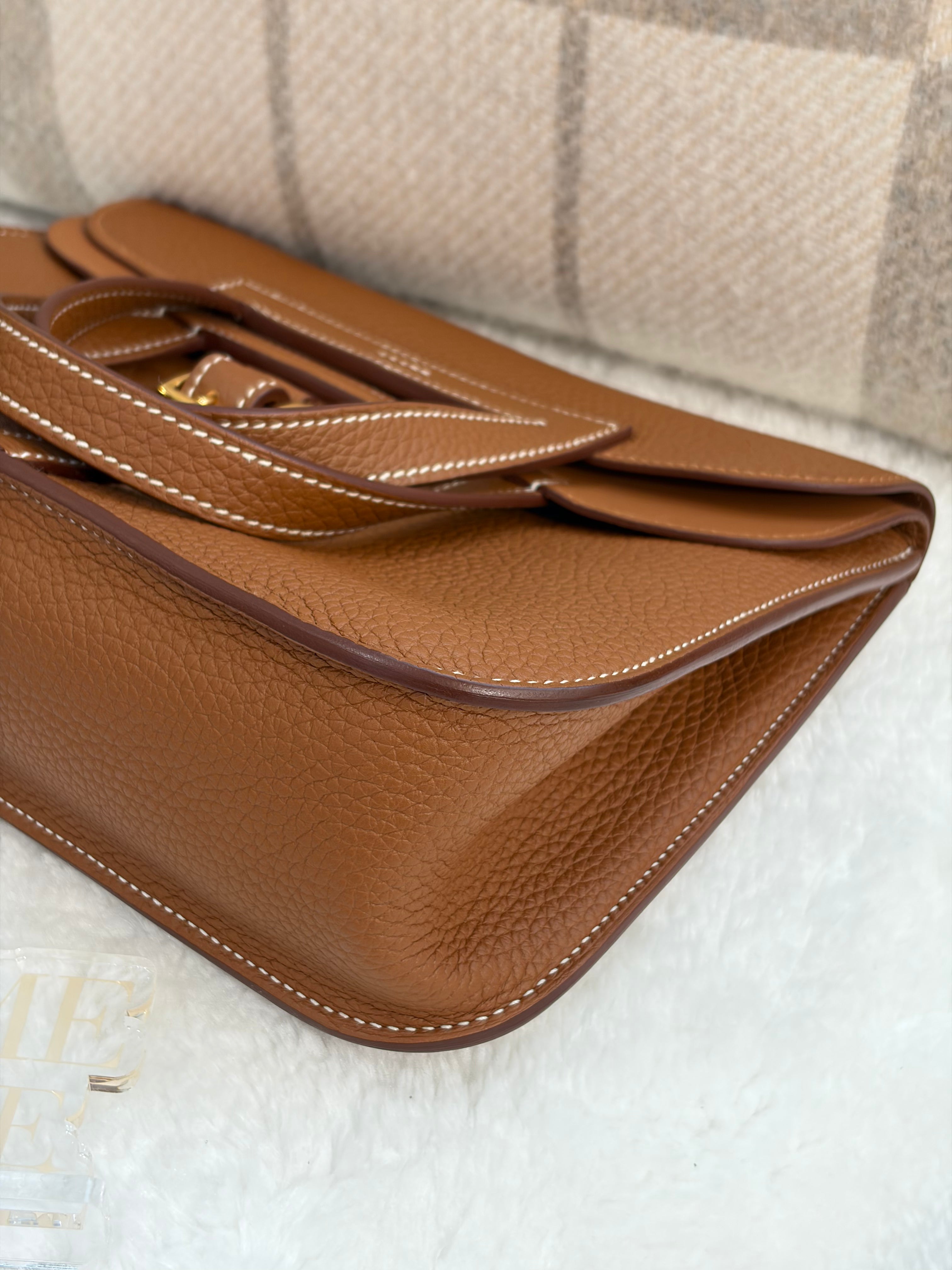 [Preloved] Hermès Halzan 25 Gold TC CC