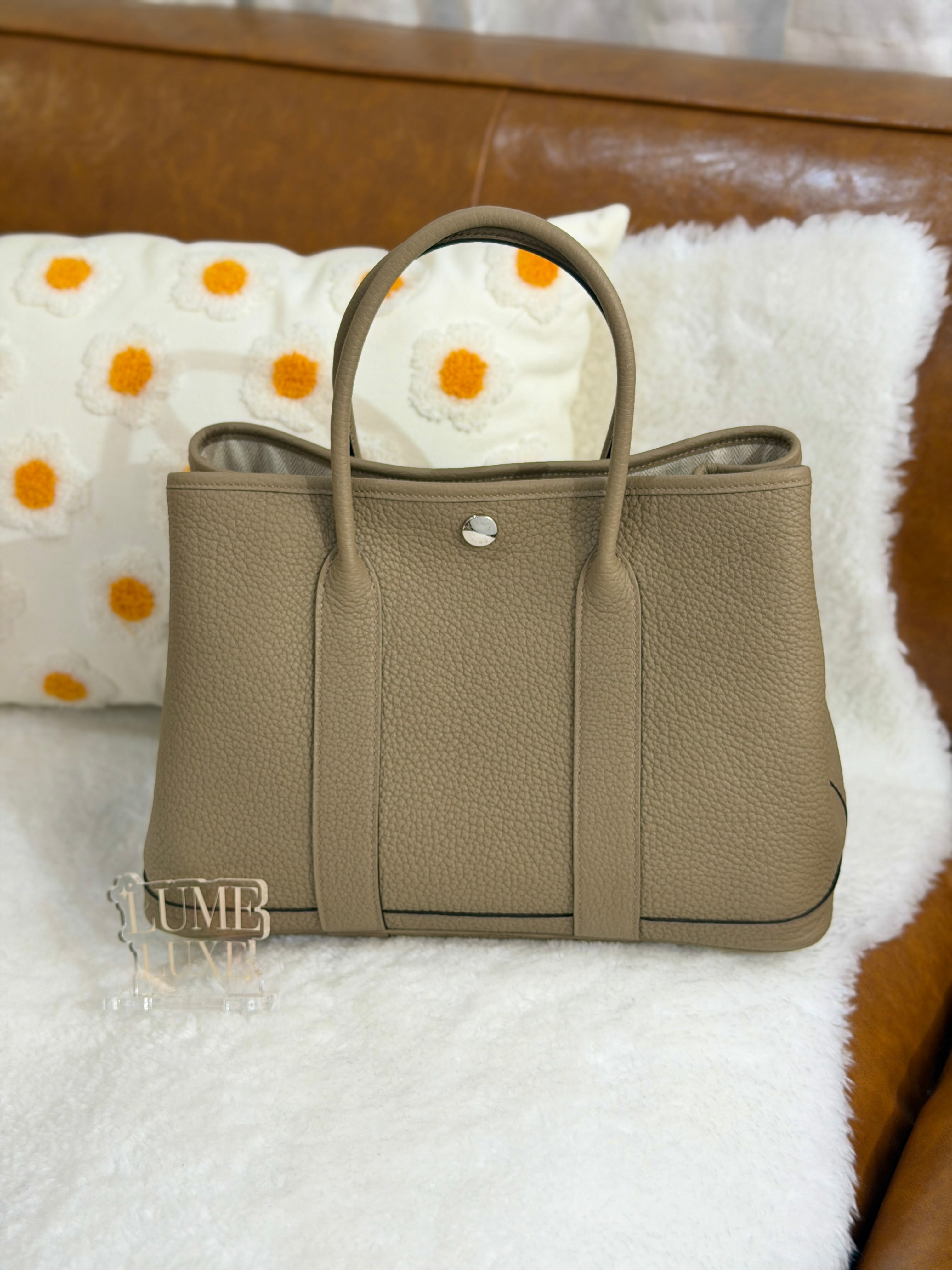 [Unused] Hermès Garden Party 30 Beige Marfa Negonda