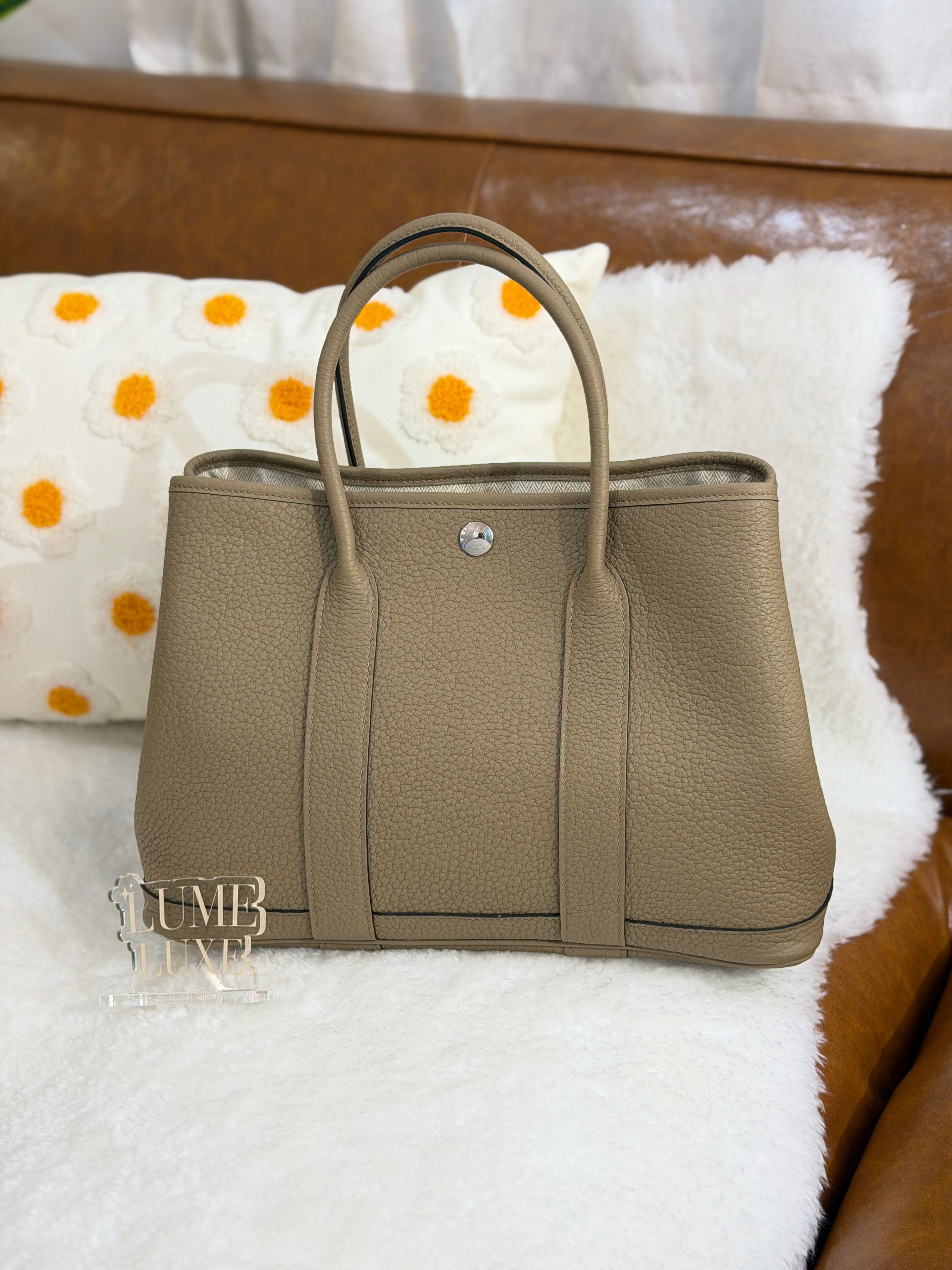 [Unused] Hermès Garden Party 30 Beige Marfa Negonda