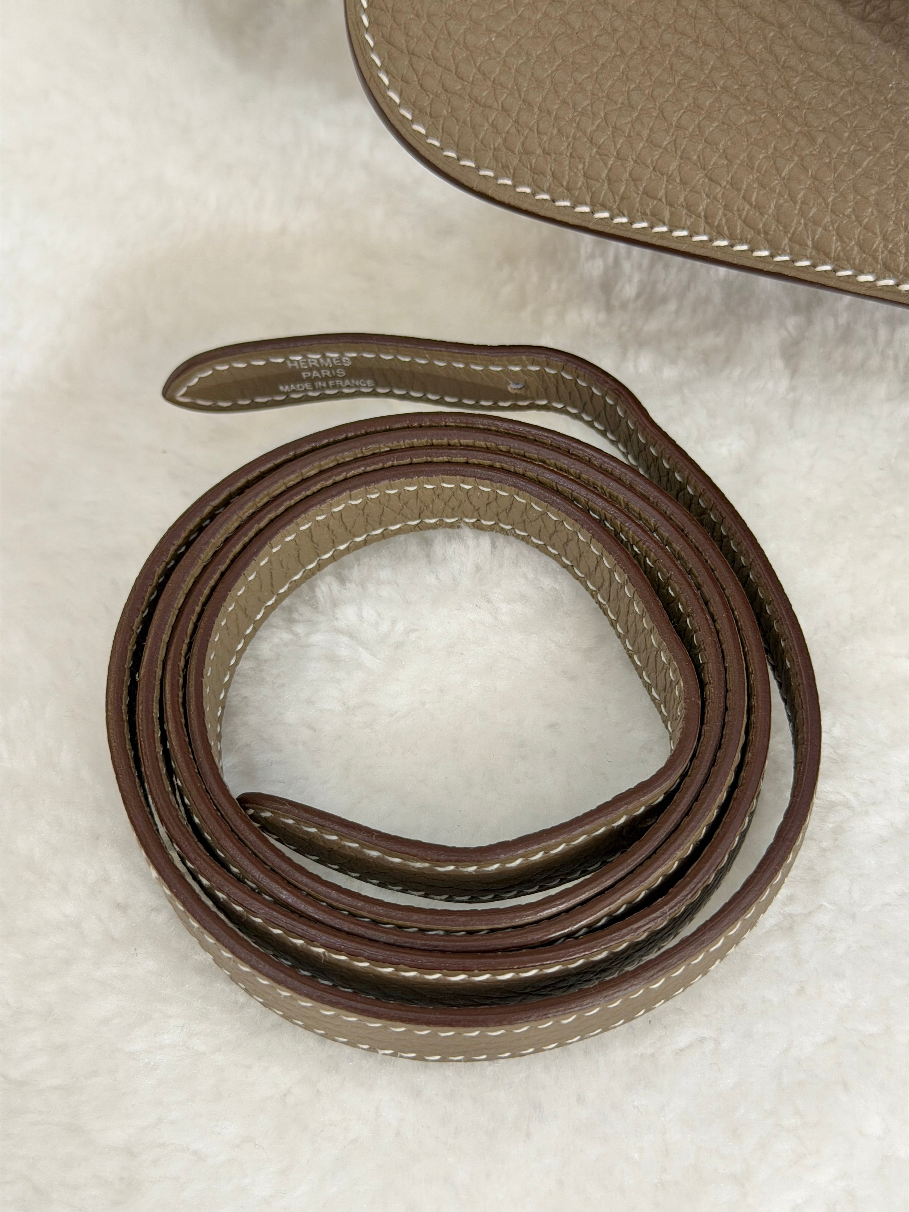 [Unused] Hermès Halzan 25 Etoupe TC CK