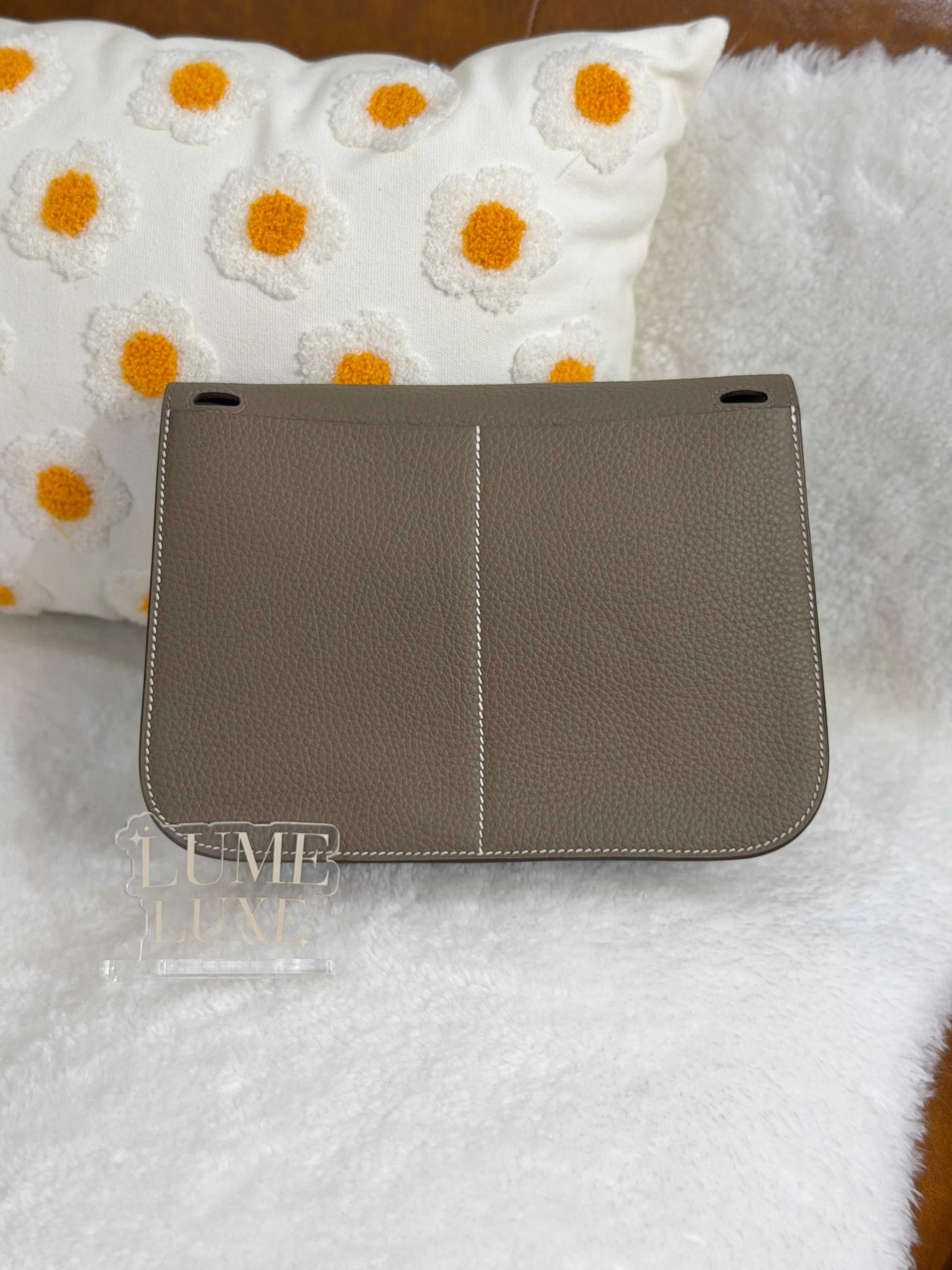 [Unused] Hermès Halzan 25 Etoupe TC CK