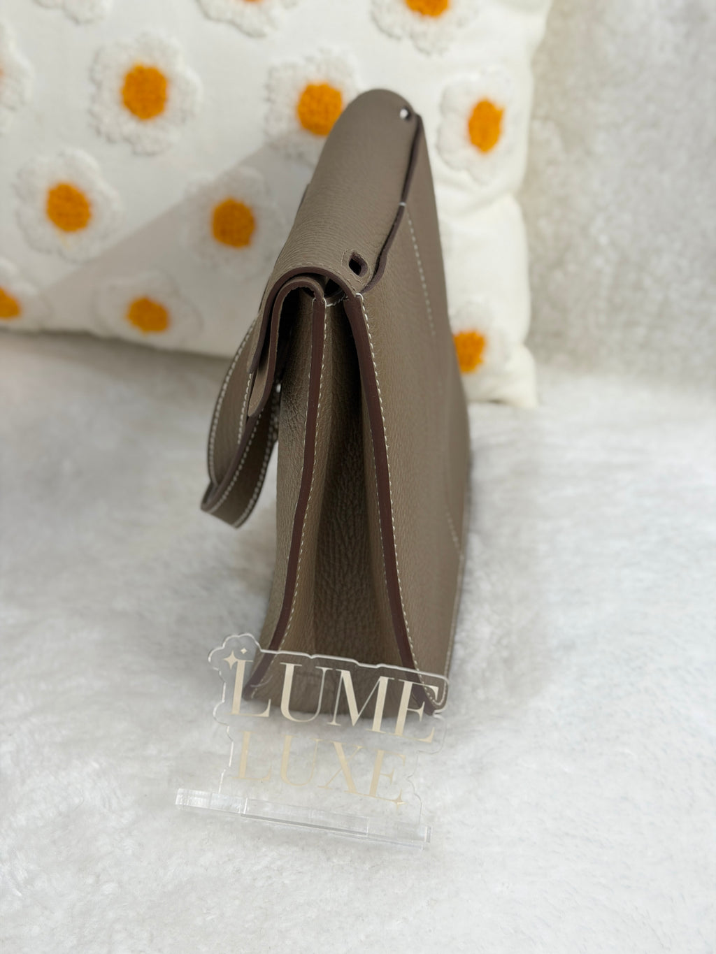 [Unused] Hermès Halzan 25 Etoupe TC CK