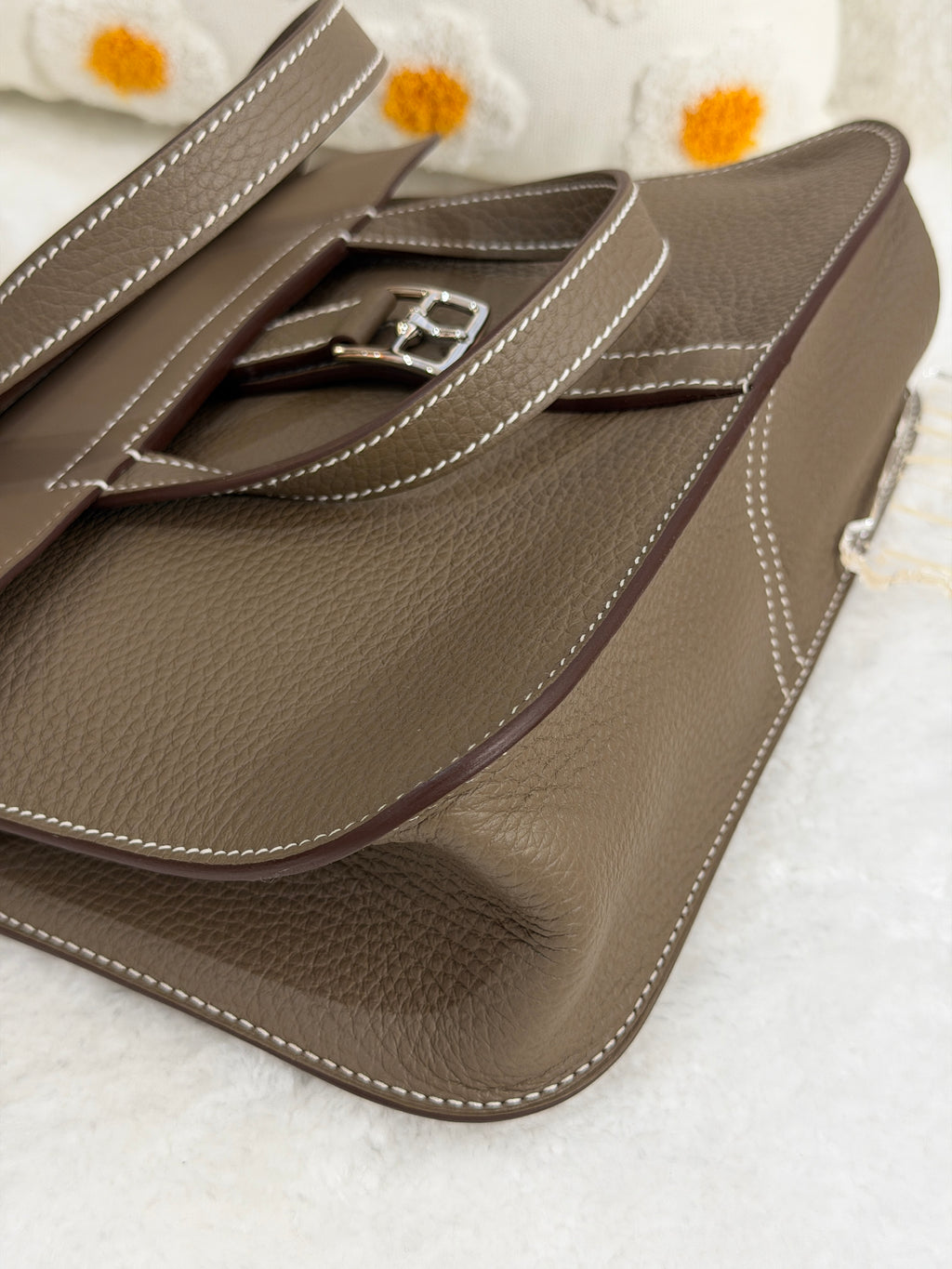 [Unused] Hermès Halzan 25 Etoupe TC CK
