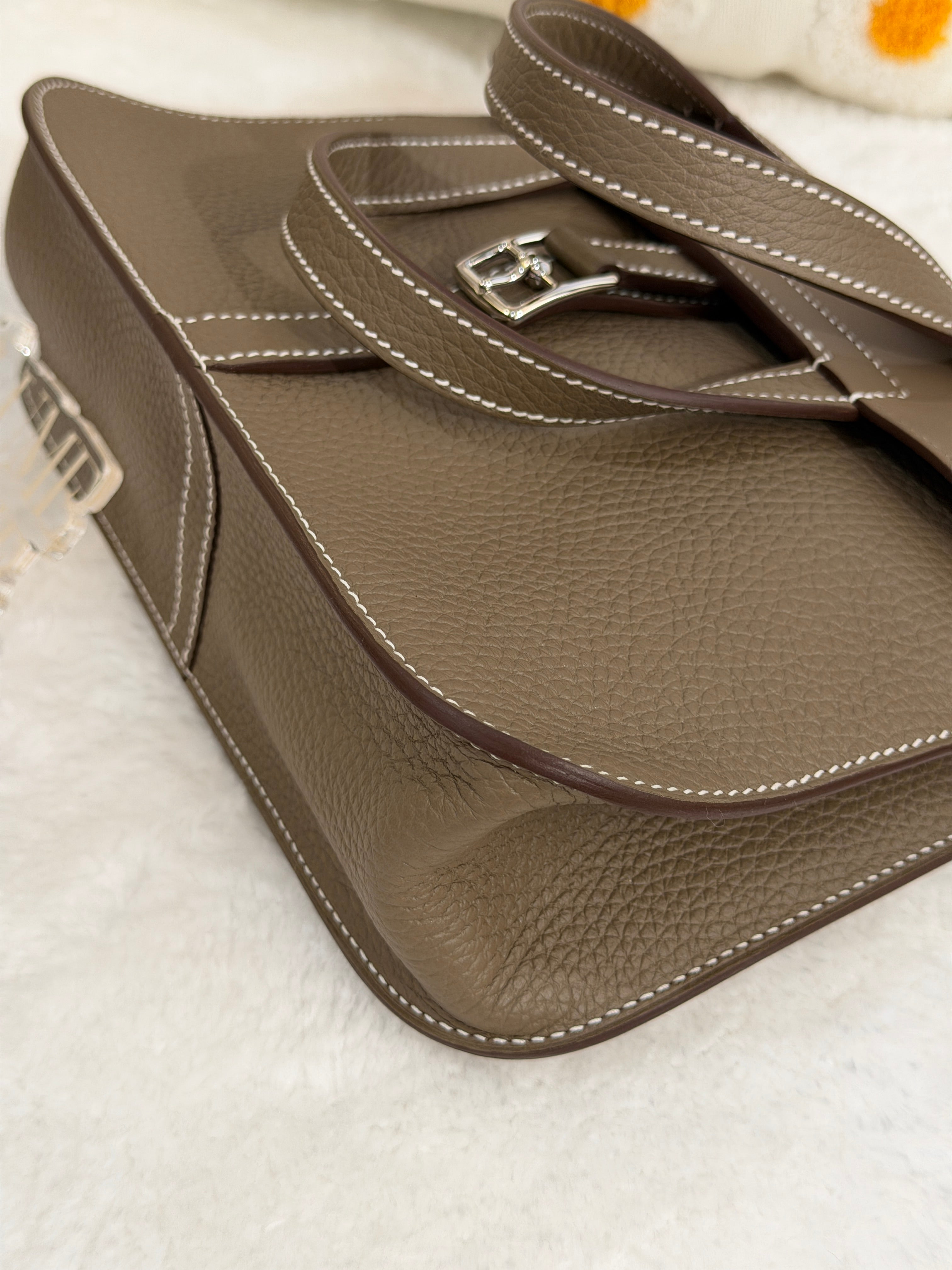 [Unused] Hermès Halzan 25 Etoupe TC CK