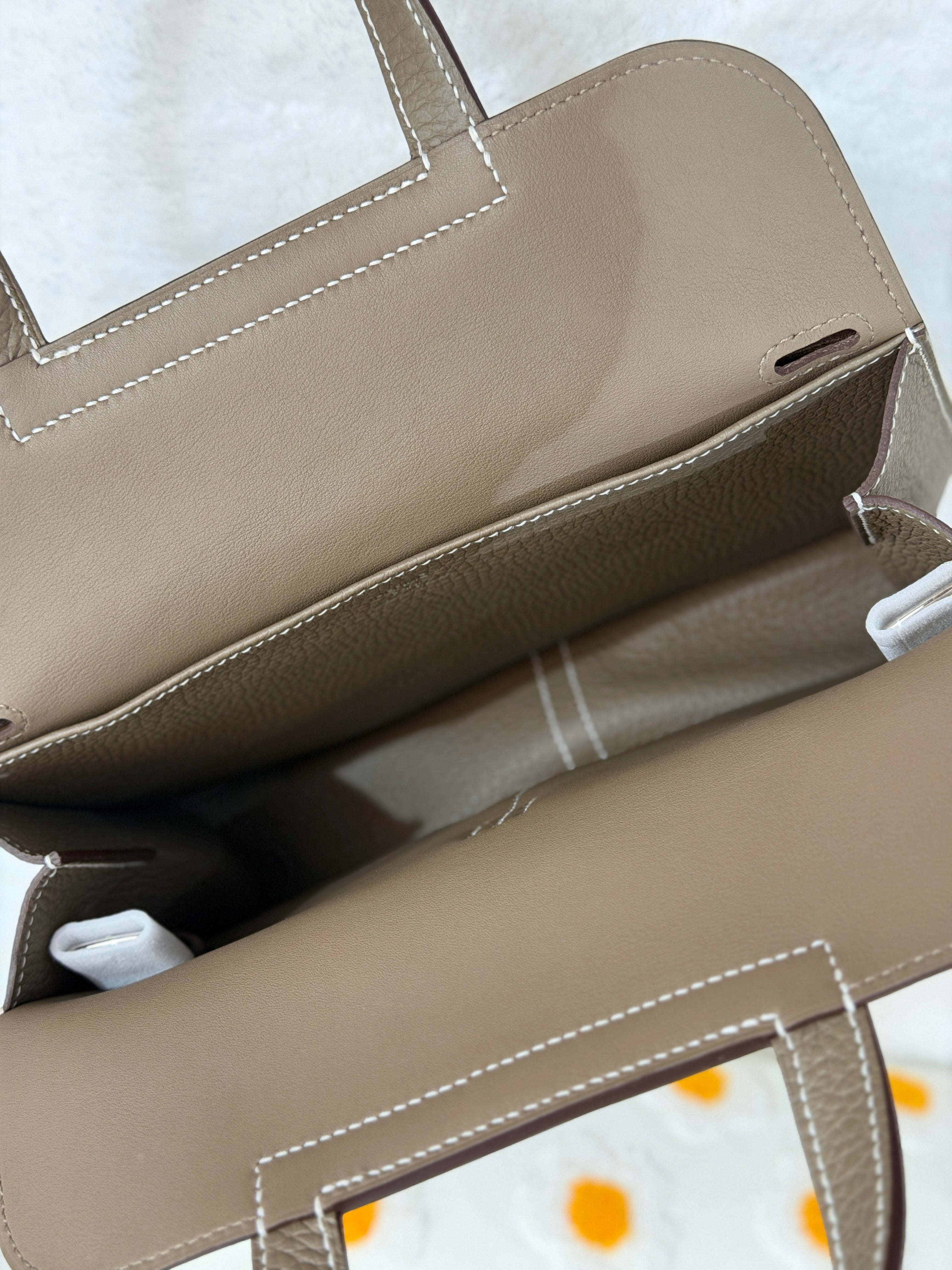 [Unused] Hermès Halzan 25 Etoupe TC CK