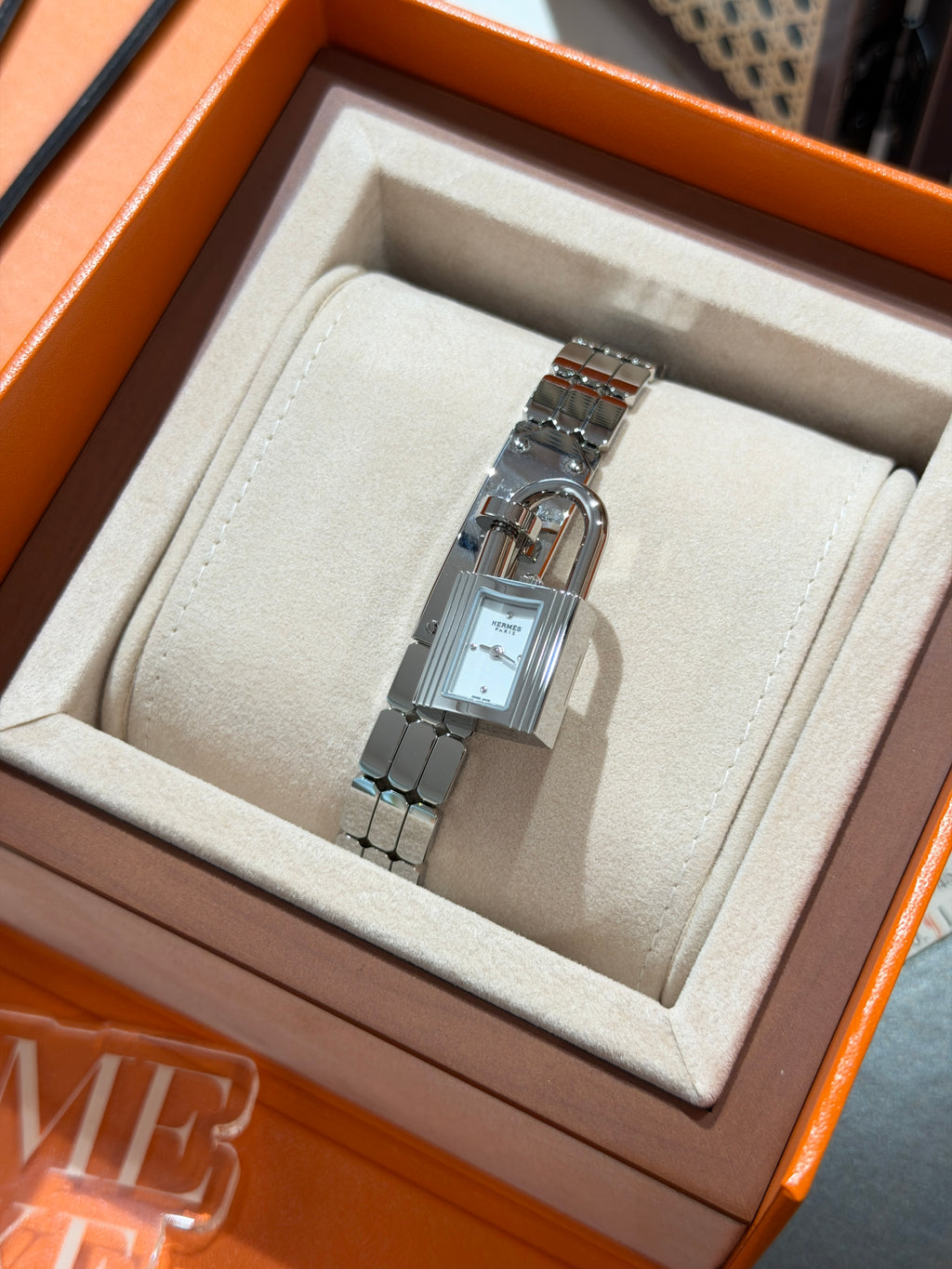 [New] Hermès Kelly Steel Watch, Mini Model, 16mm