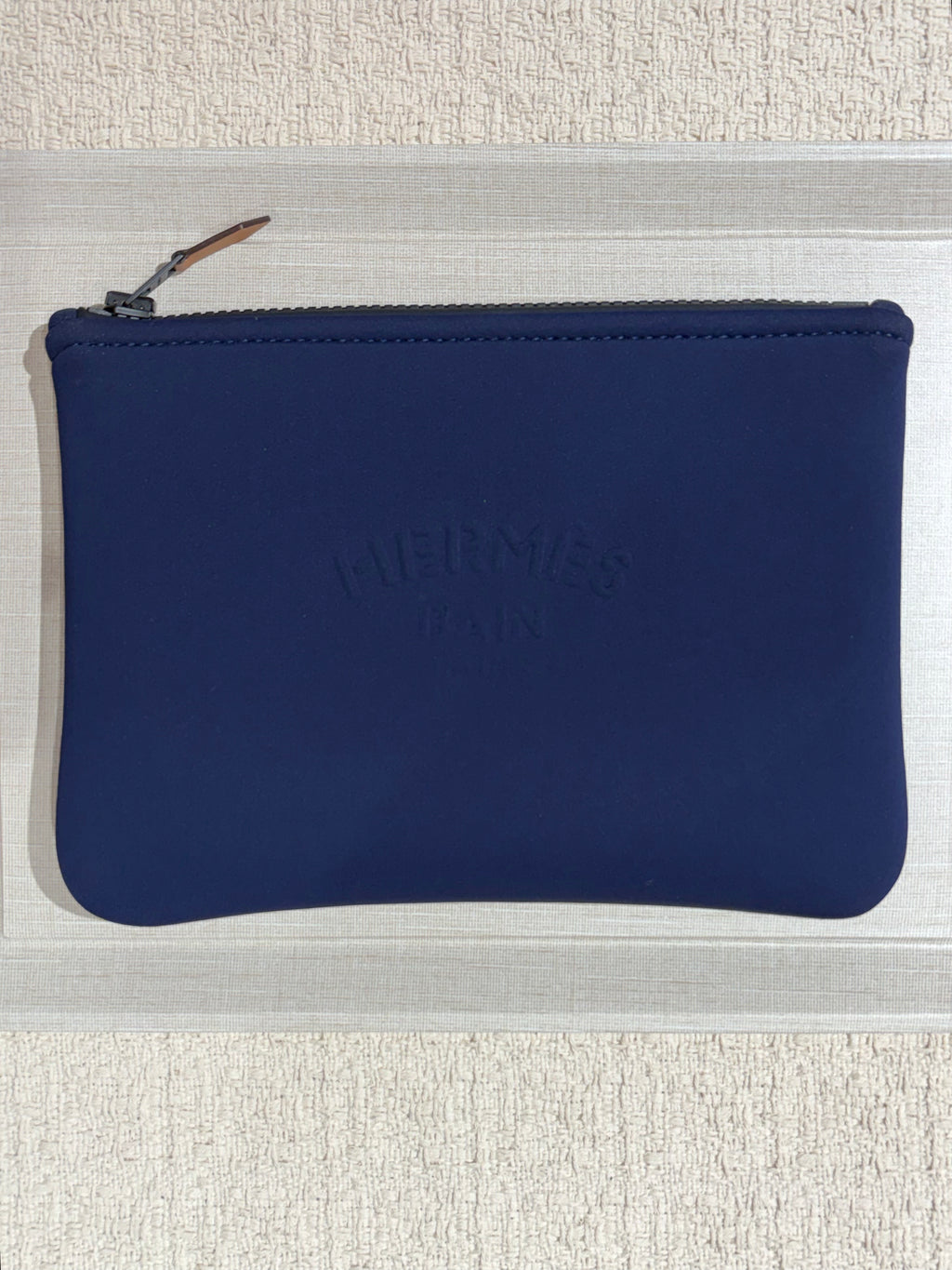 [Preloved] Hermès Neobain case Bleu Marine, small model
