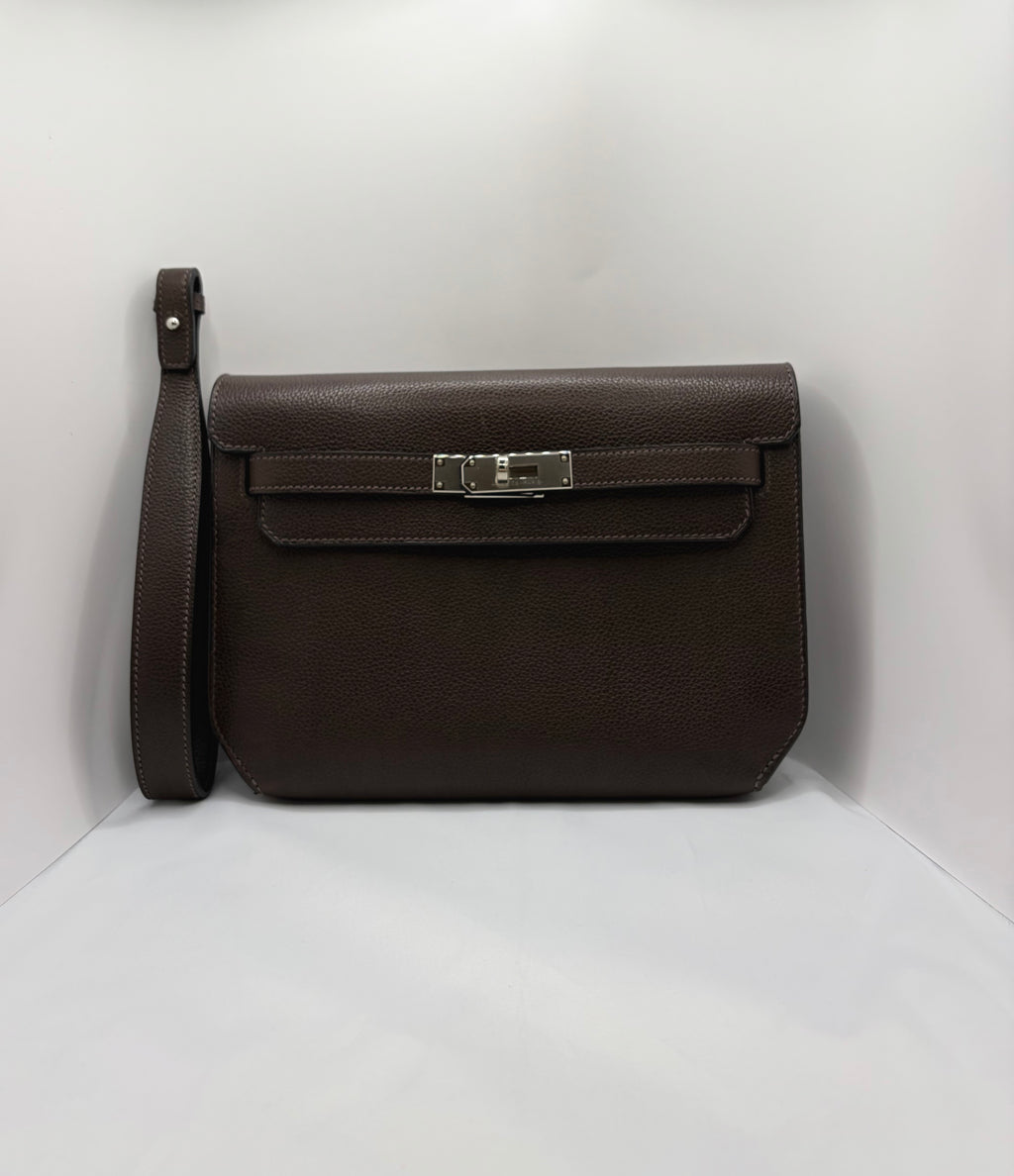[Preloved] Hermès Kelly Depeches 25 Ebene Barenia CK