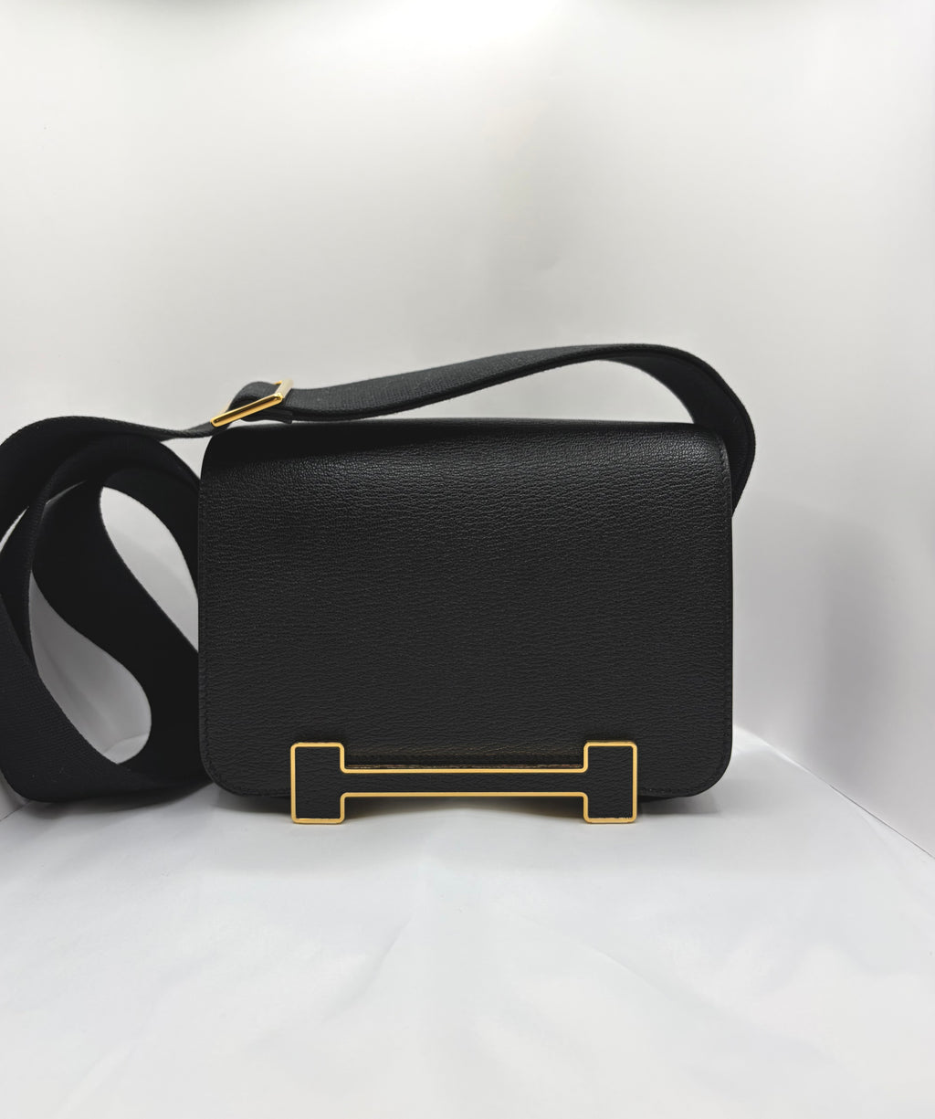 [New] Hermès Geta Black Mysore CC