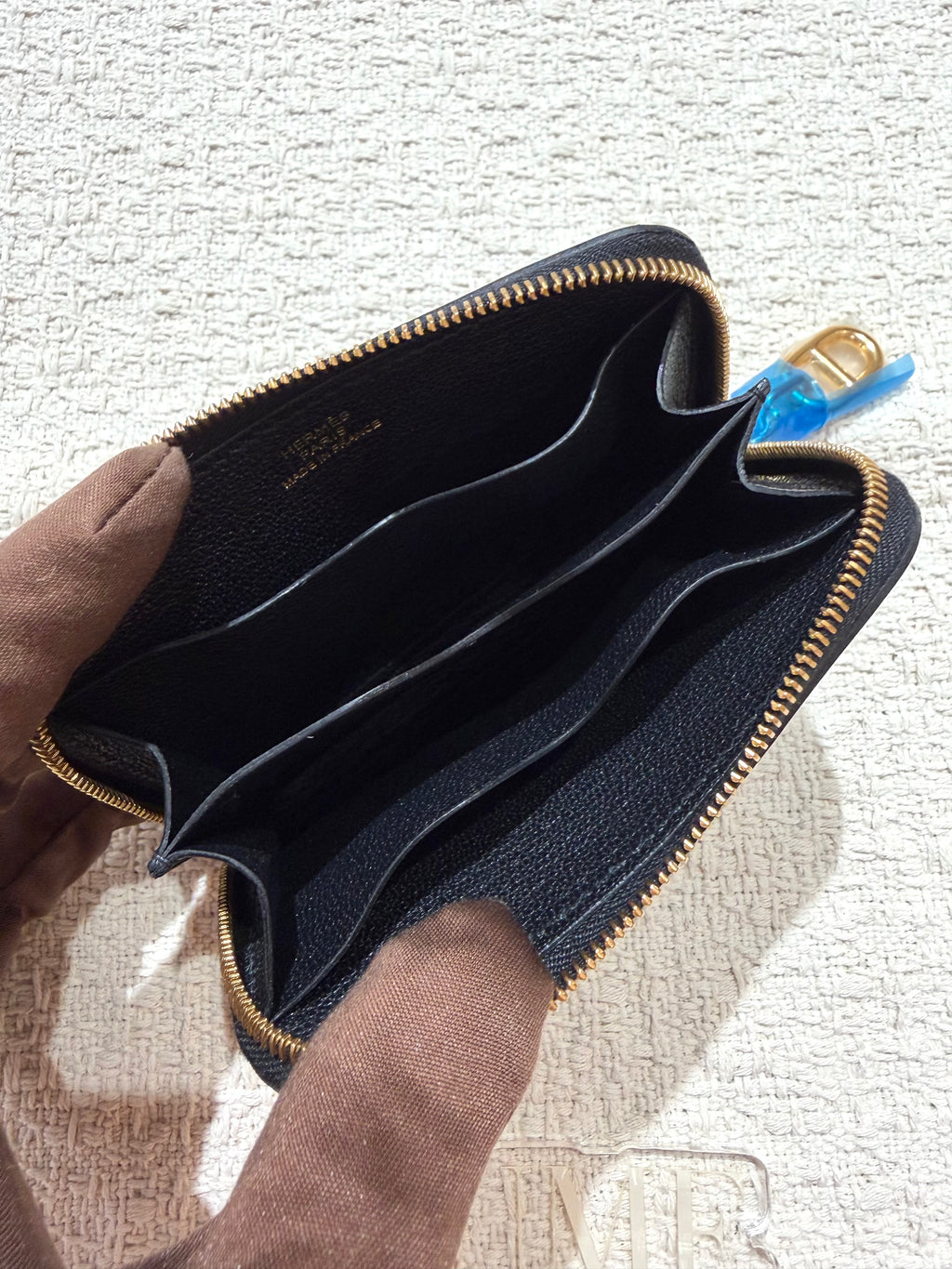 [New] Hermès Zipengo Compact Chaine d' Ancre Black Evercolor CC