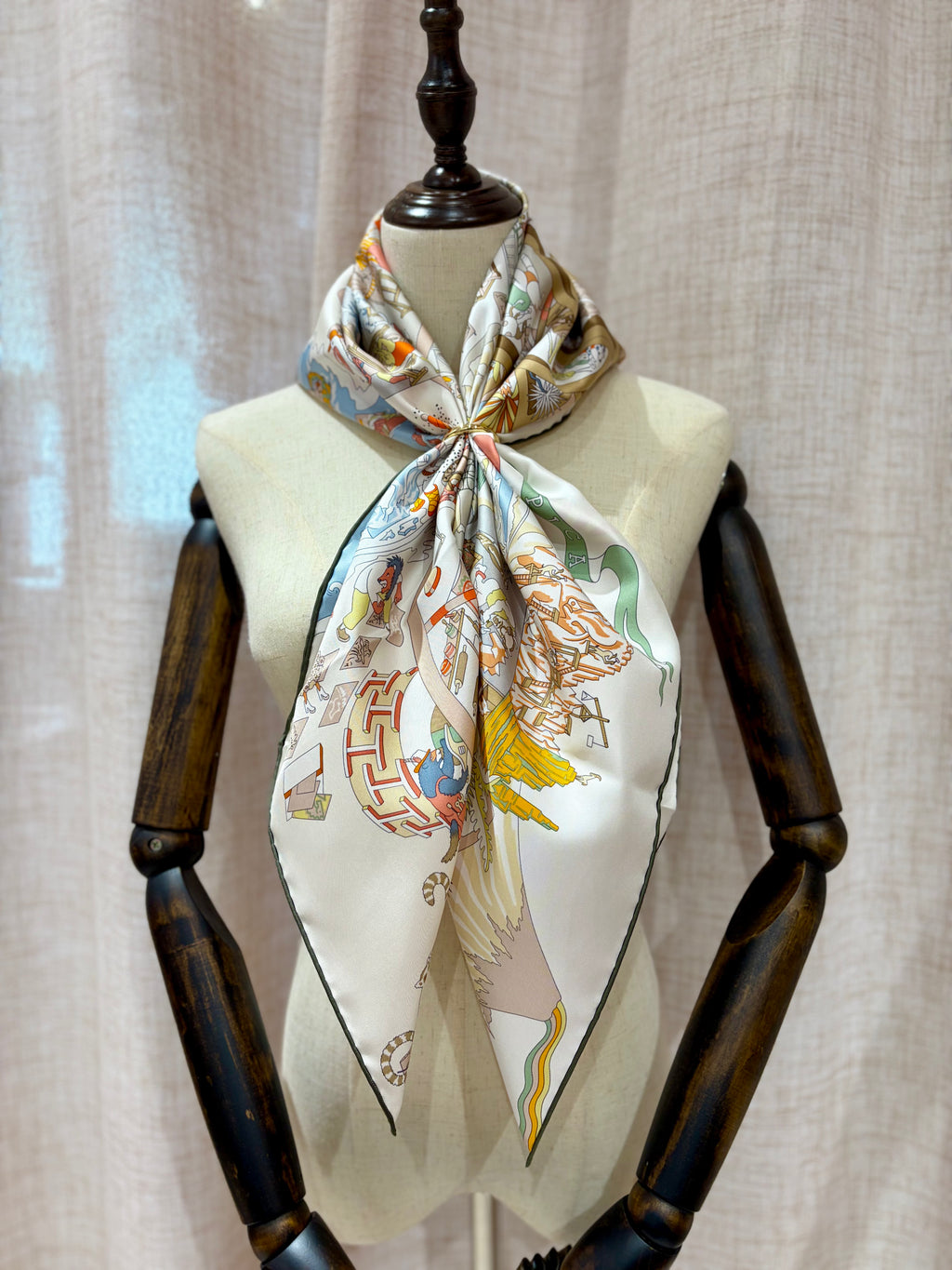 [New] Hermès Scarf 90 Silk
