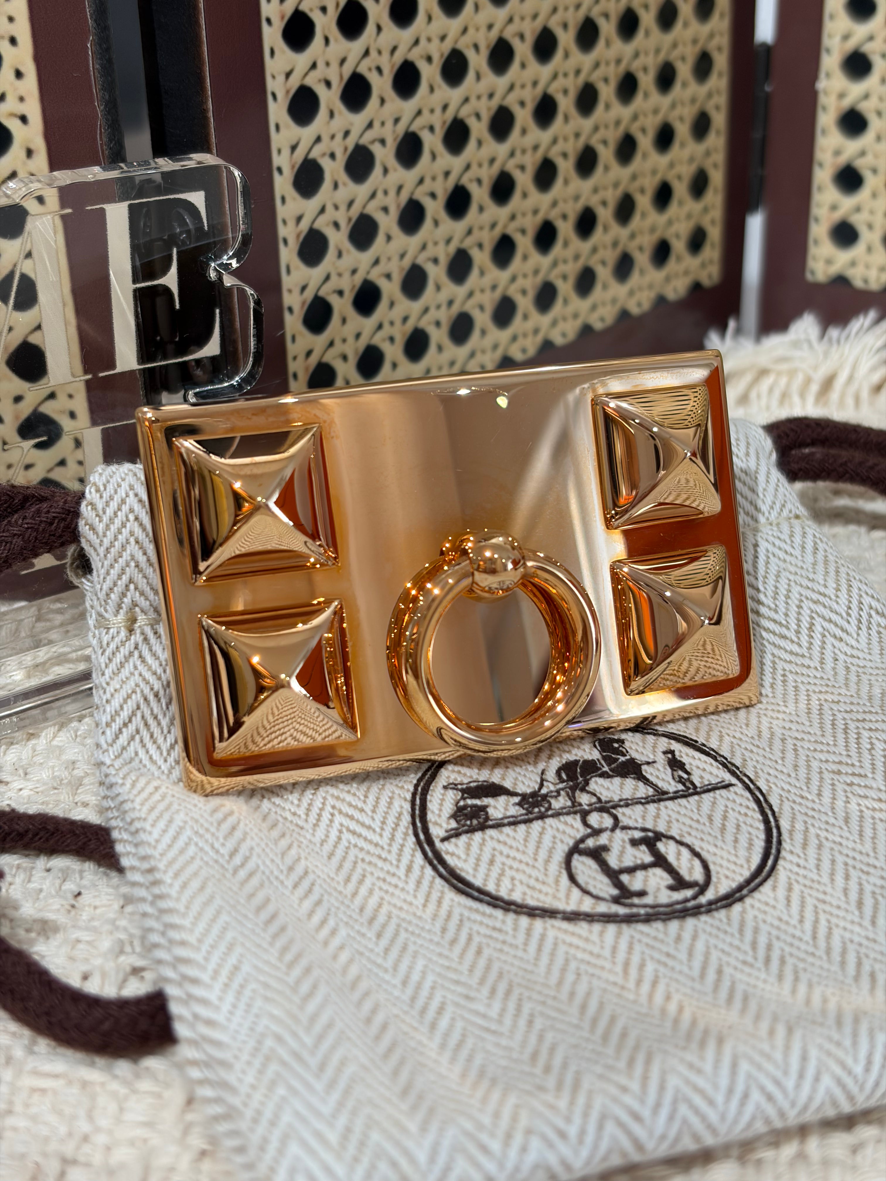 [Preloved] Hermès Collier de Chien Belt Buckle 32mm CD