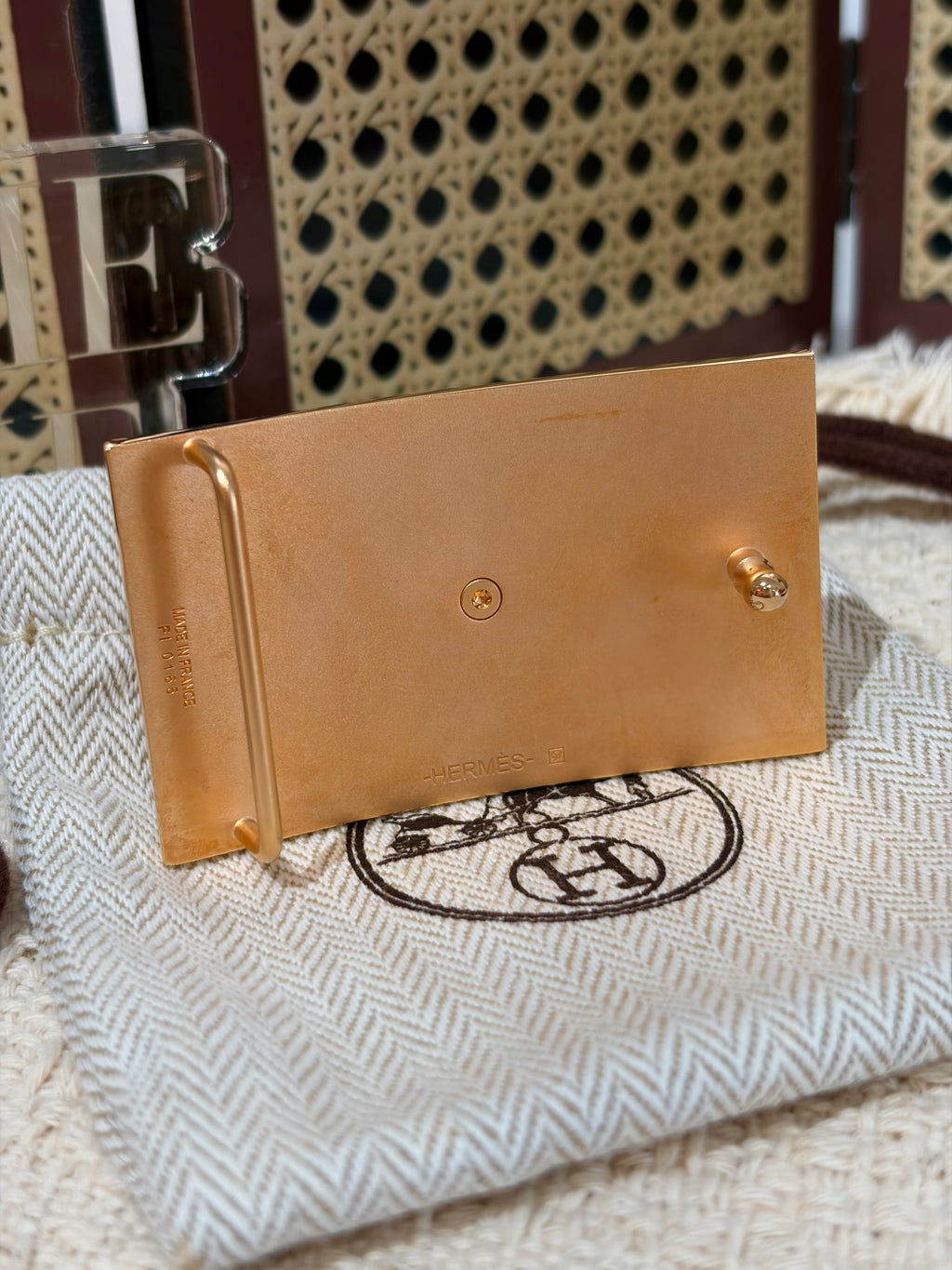 [Preloved] Hermès Collier de Chien Belt Buckle 32mm CD
