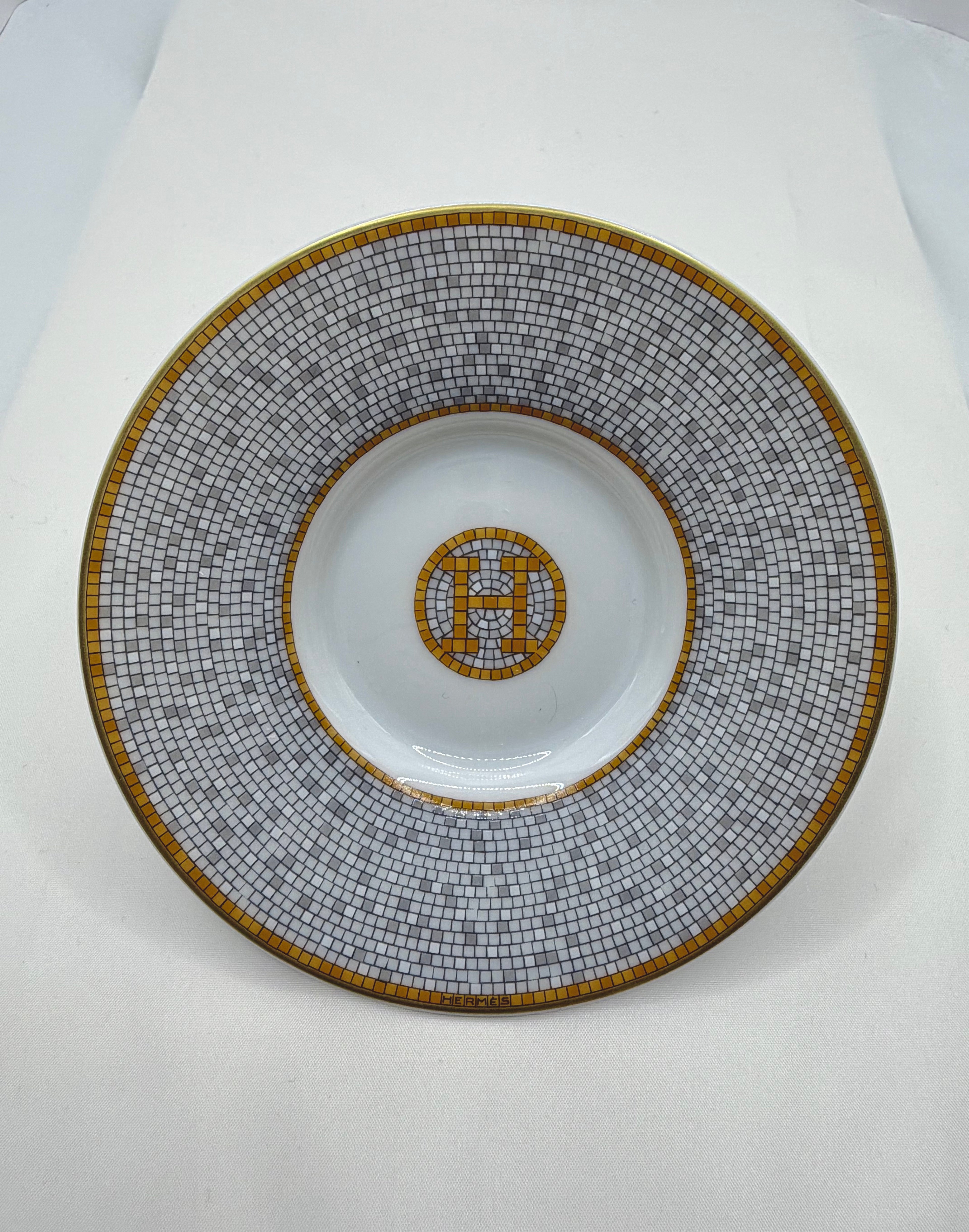 [New] Hermès Mosaique au 24 gold coffee cup and saucer (2 pairs in 1 set)