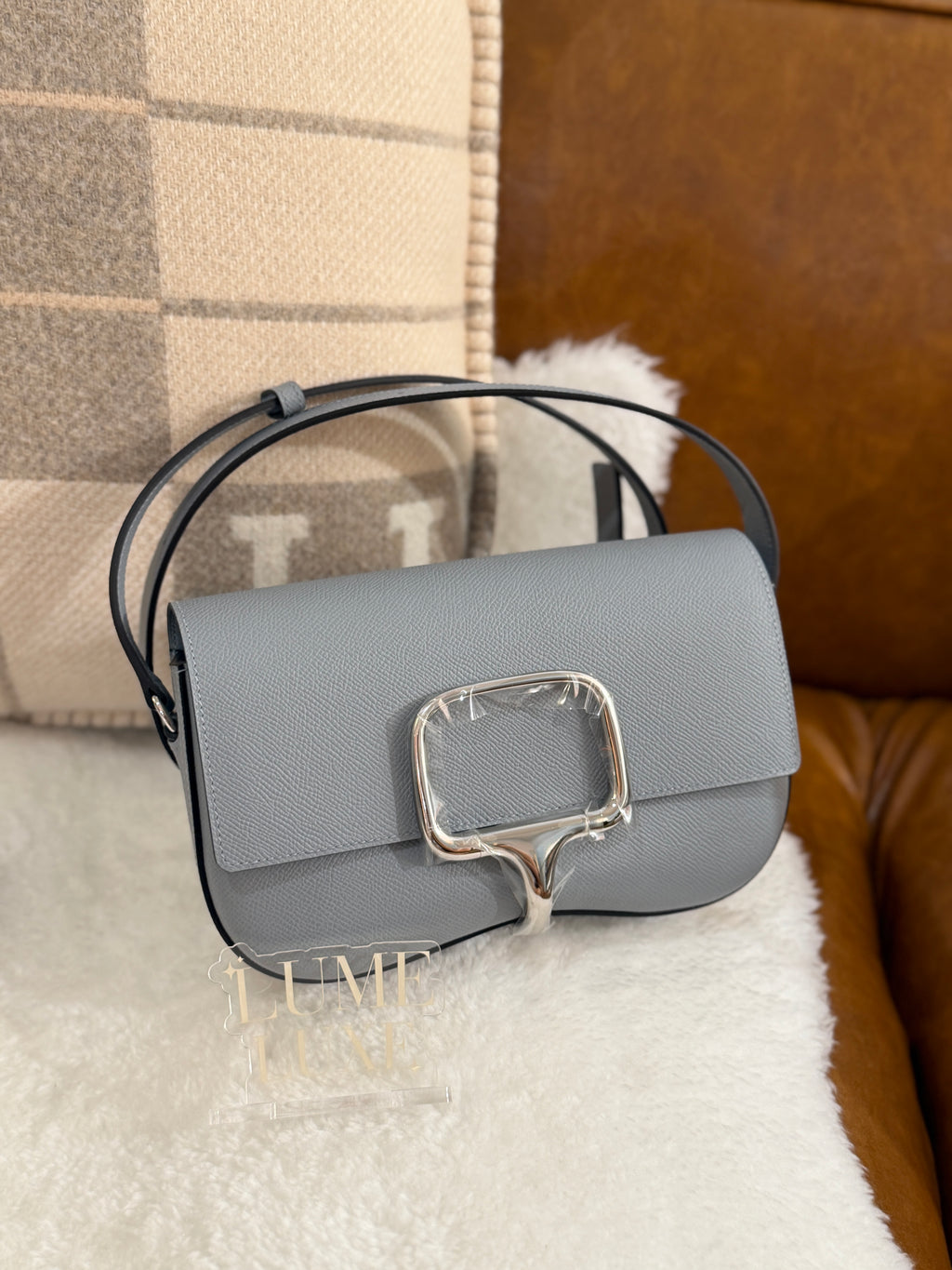 [New] Hermès Della Cavalleria Elan Gris Pantin Epsom CK