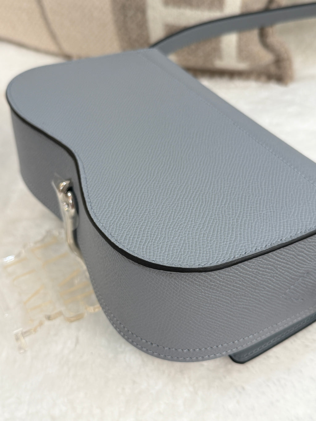 [New] Hermès Della Cavalleria Elan Gris Pantin Epsom CK