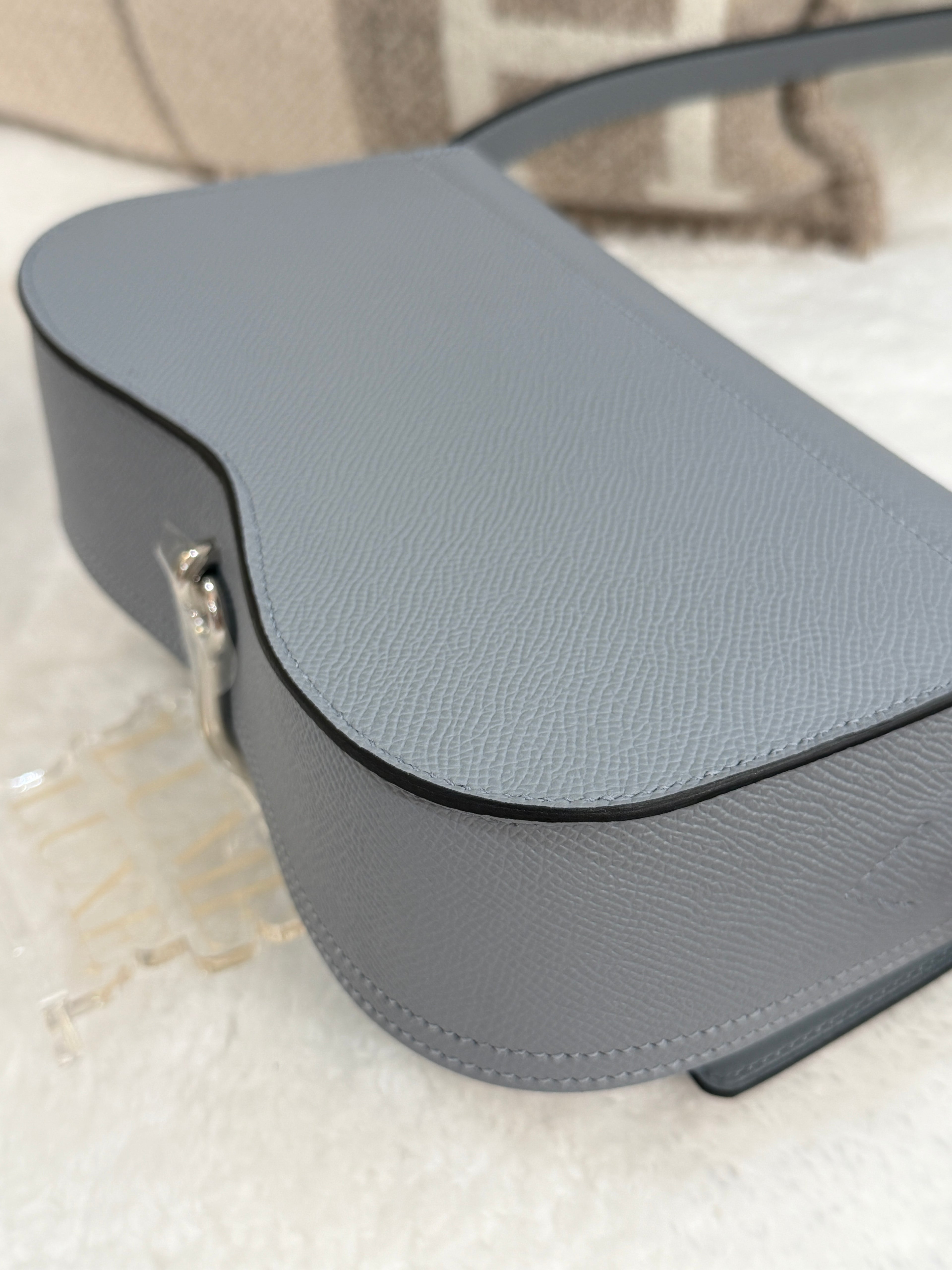 [New] Hermès Della Cavalleria Elan Gris Pantin Epsom CK