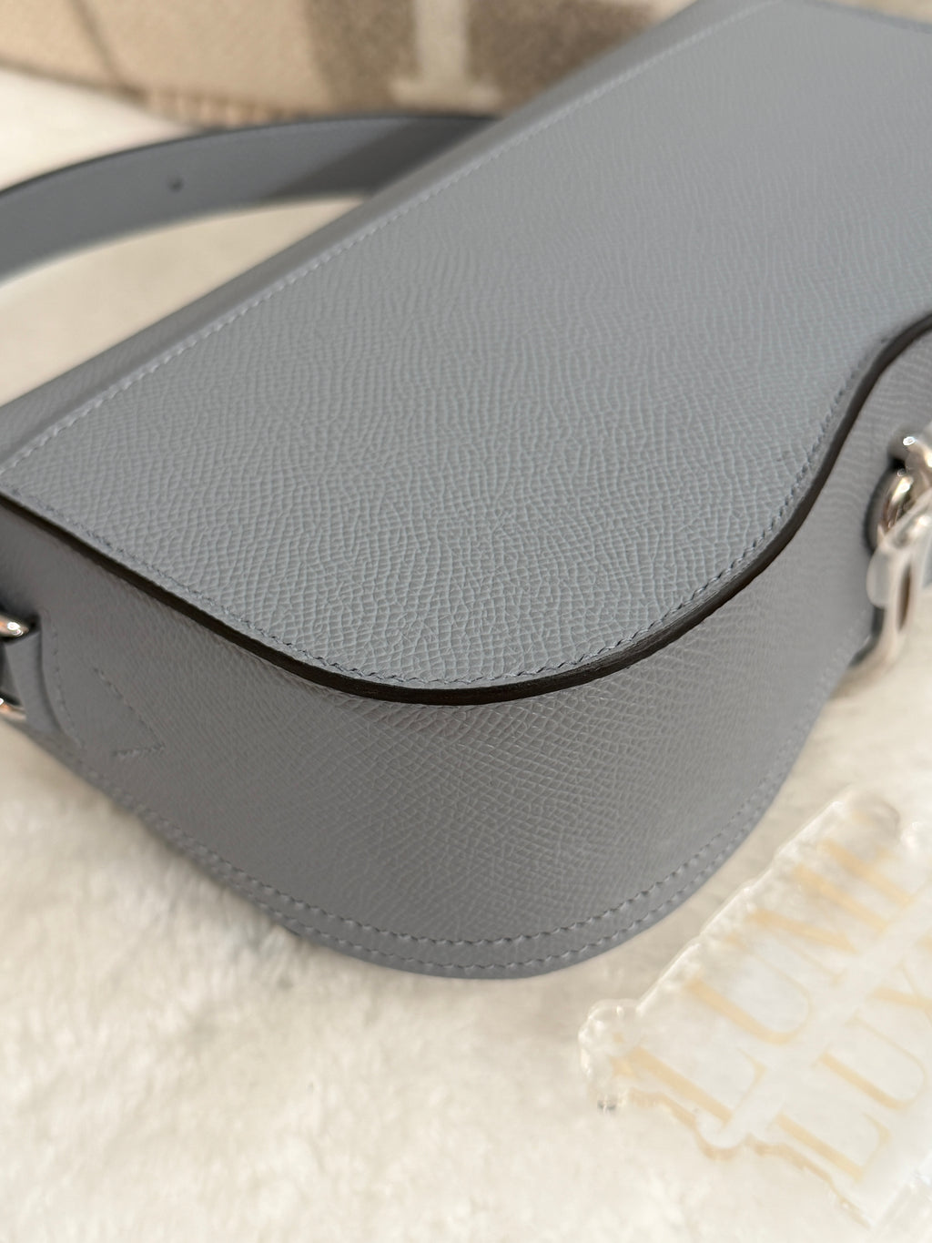 [New] Hermès Della Cavalleria Elan Gris Pantin Epsom CK