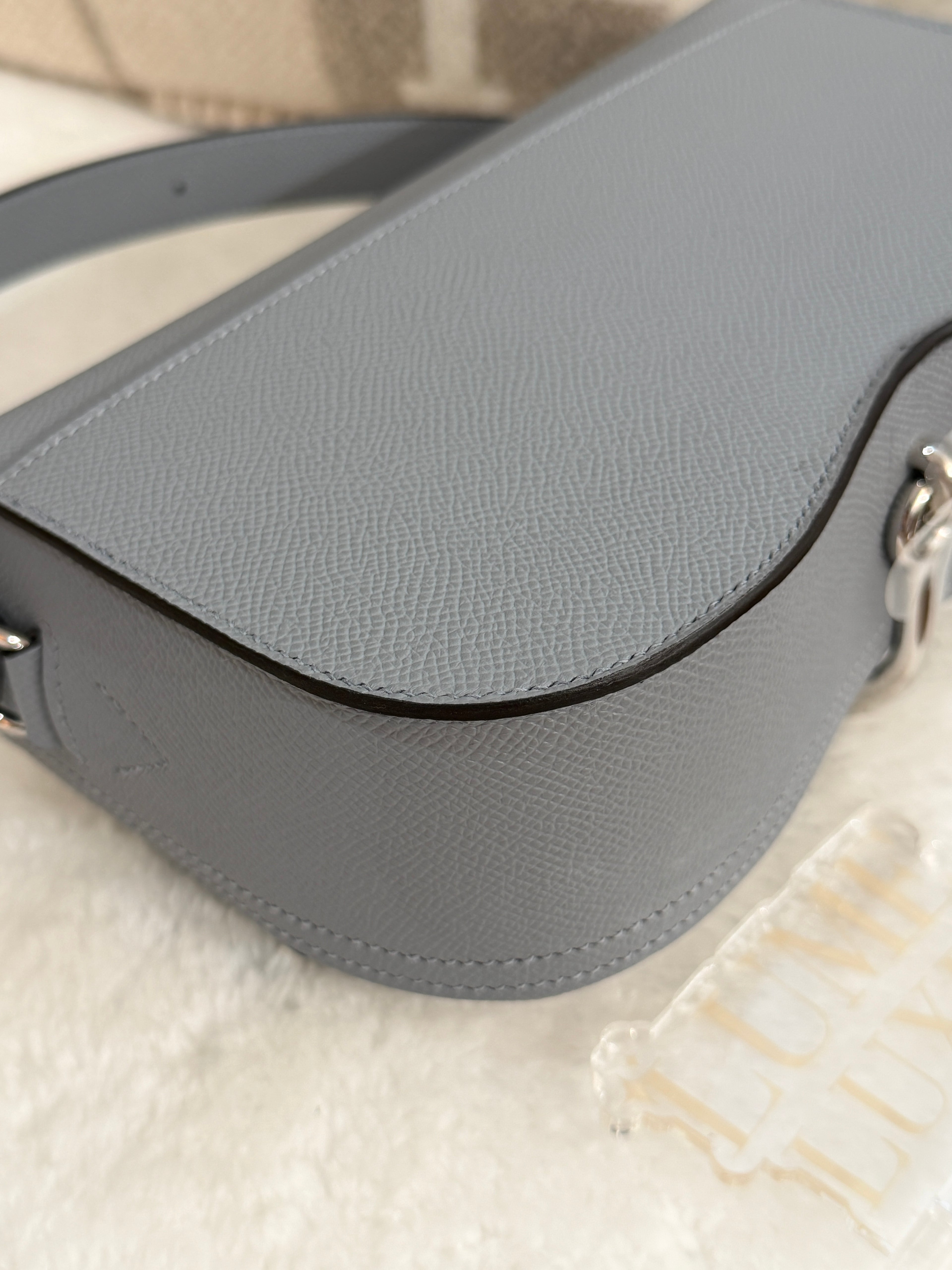 [New] Hermès Della Cavalleria Elan Gris Pantin Epsom CK