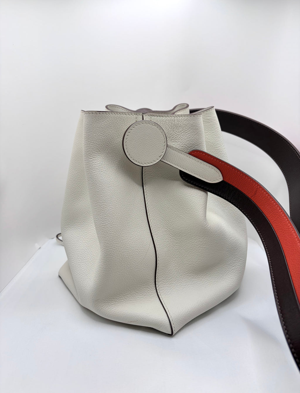 [Preloved] Hermès Licol 17 Blanc Evercolor