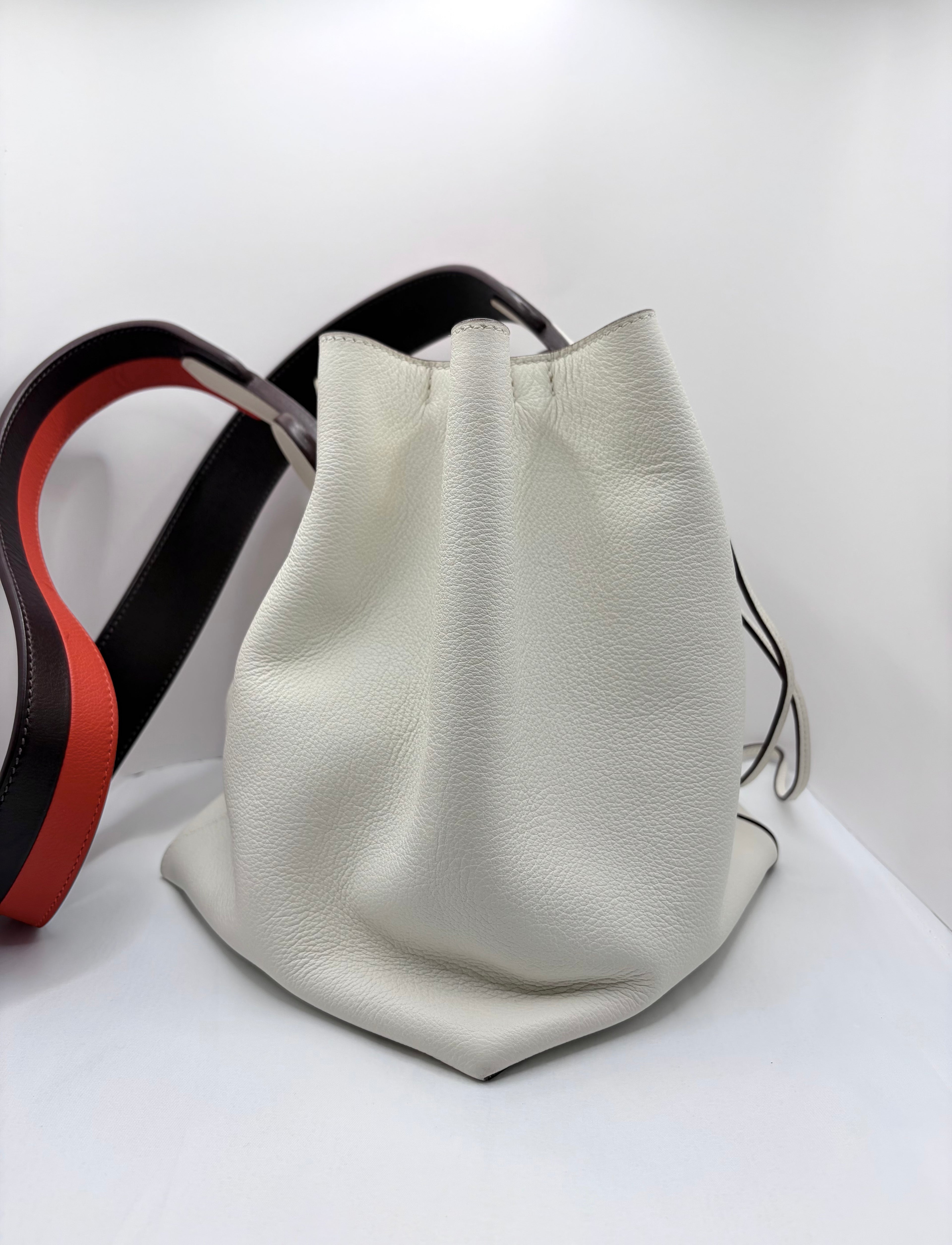 [Preloved] Hermès Licol 17 Blanc Evercolor