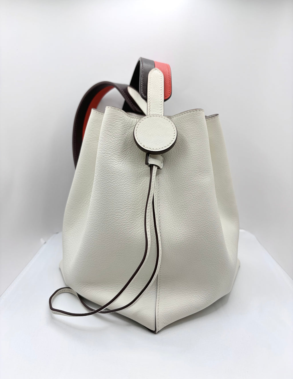 [Preloved] Hermès Licol 17 Blanc Evercolor