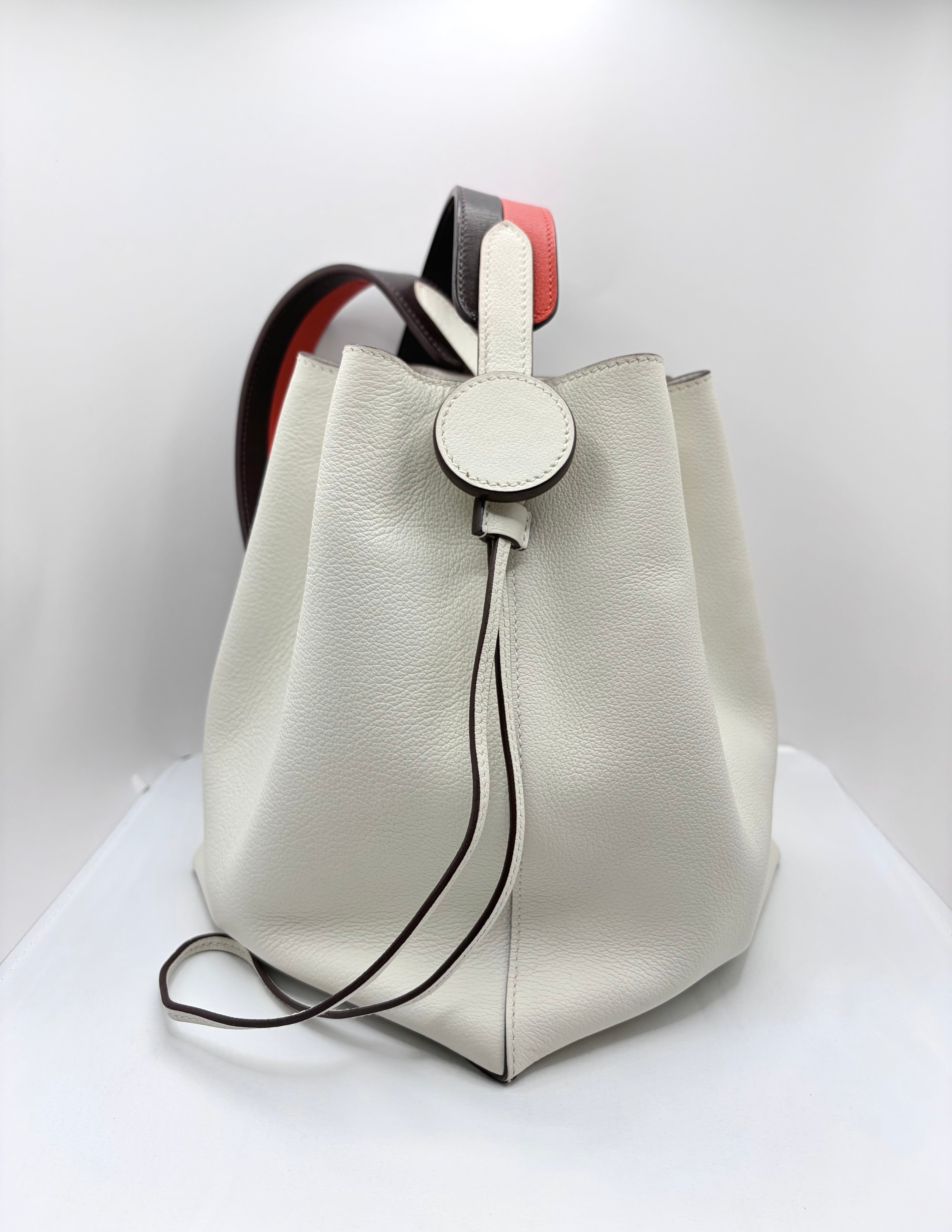 [Preloved] Hermès Licol 17 Blanc Evercolor