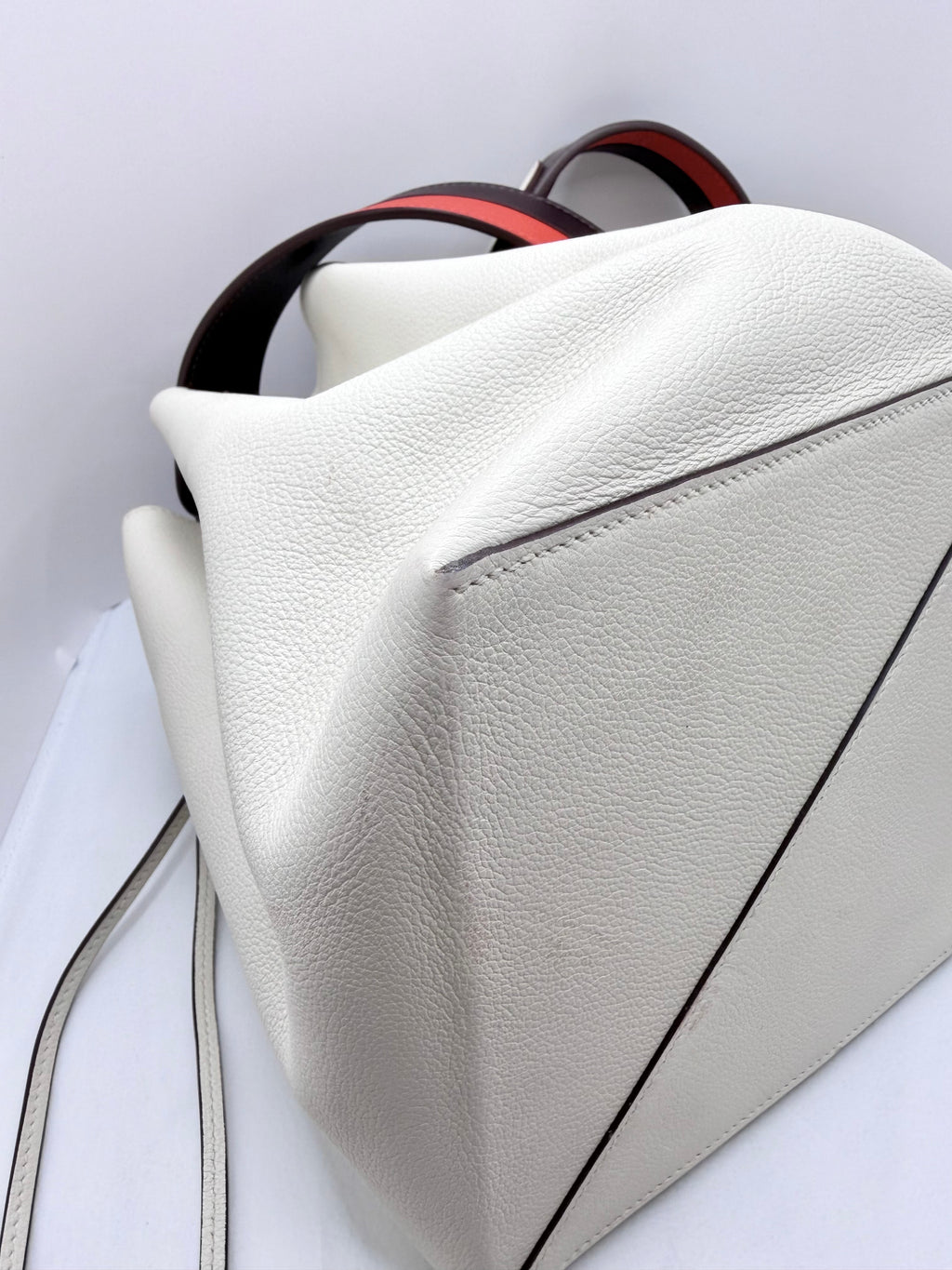 [Preloved] Hermès Licol 17 Blanc Evercolor