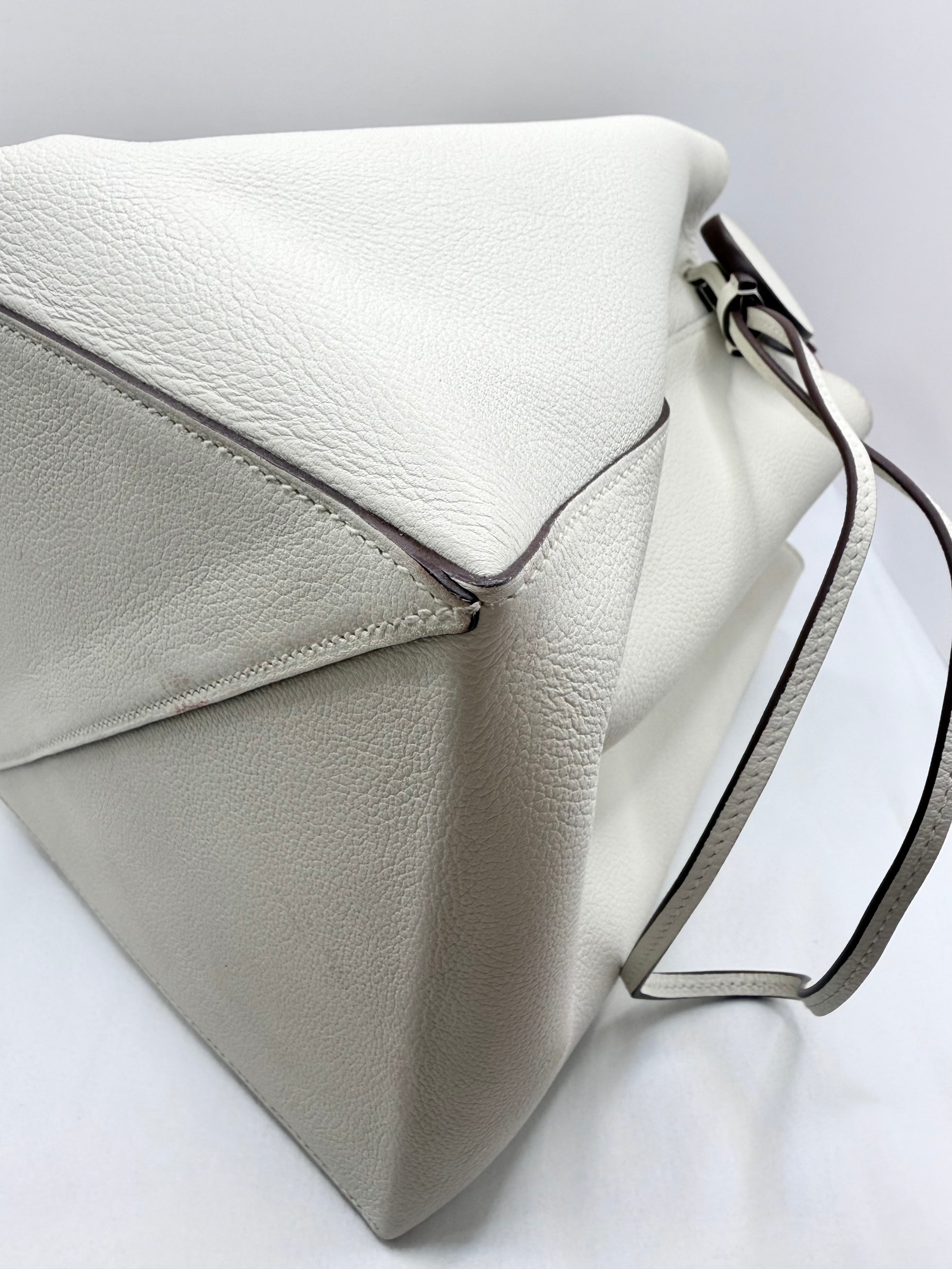 [Preloved] Hermès Licol 17 Blanc Evercolor