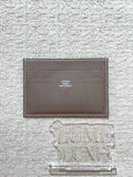 [New] Hermès Citizen Twill card holder Etoupe Evercolor