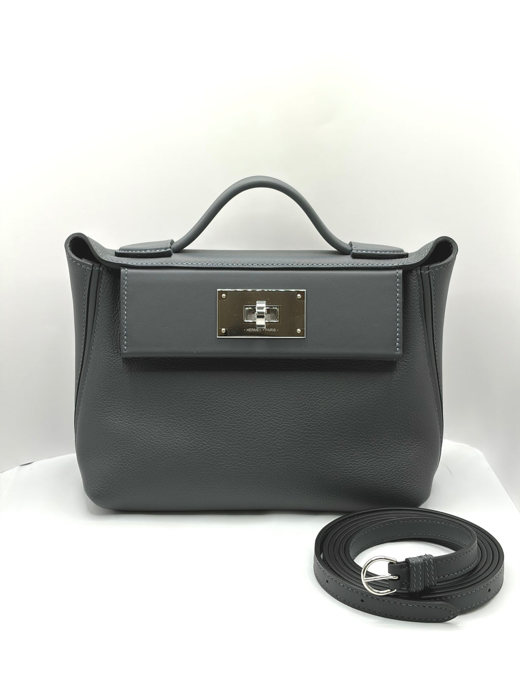 [New] Hermès 24/24-21 Gris Misty Evercolor CK