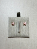 [New] Hermès Mini Pop H Earrings Rose Dragee Rose gold