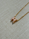 [New] Hermès Mini Pop H Pendant Rose Dragee Gold