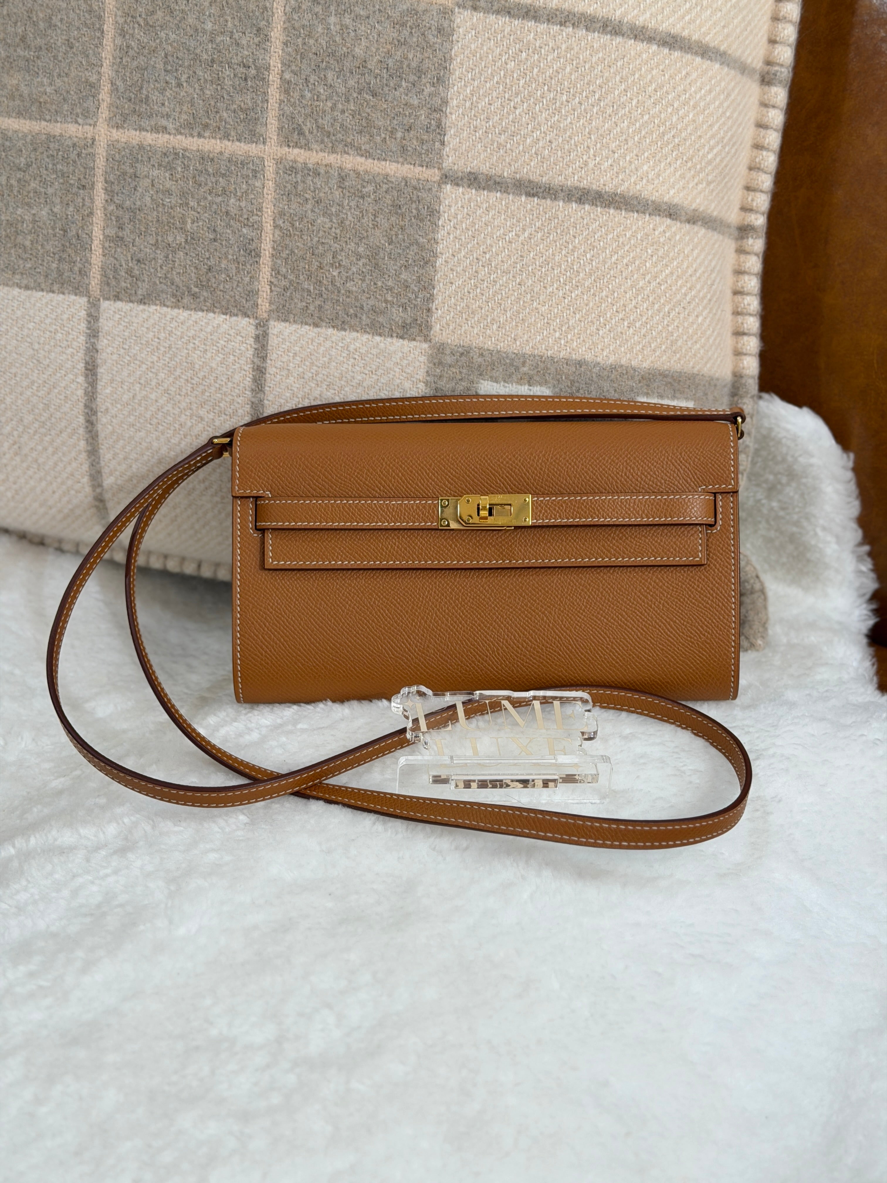 [Preloved] Hermès Kelly To Go Gold Epsom CC