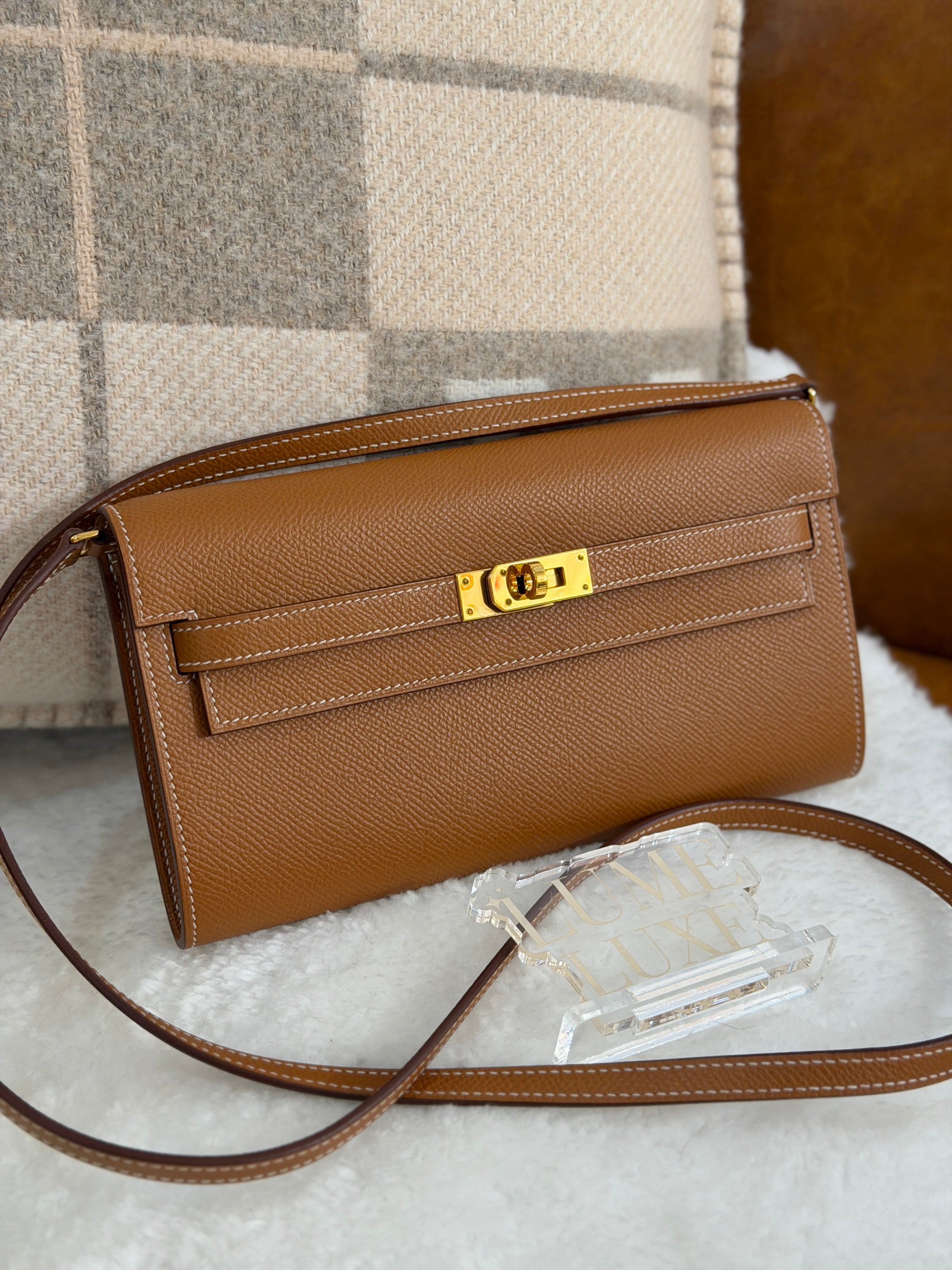 [Preloved] Hermès Kelly To Go Gold Epsom CC